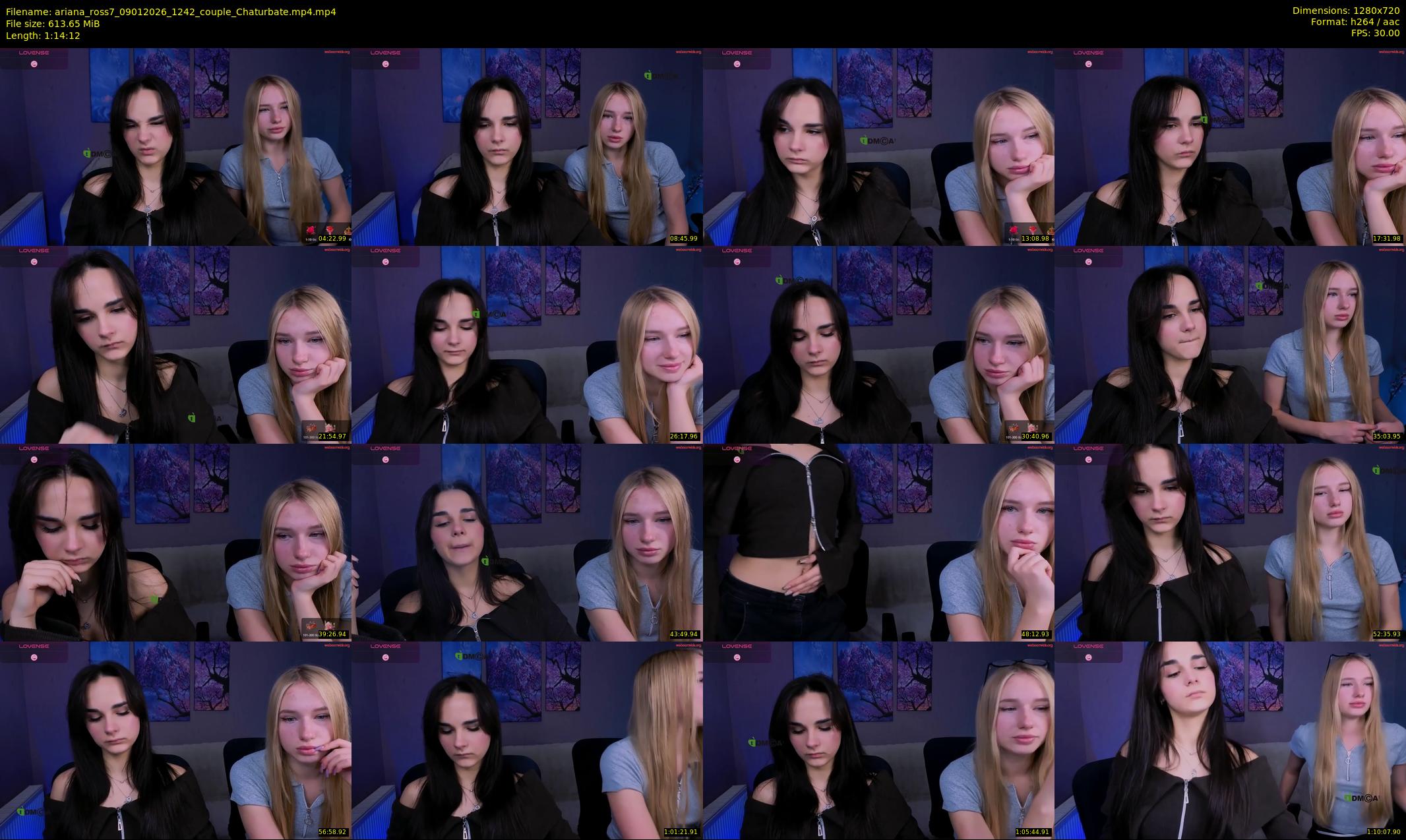 ariana_ross7 — 75 minute Chaturbate couple cam show recording, 720p, Jan 9, 2026