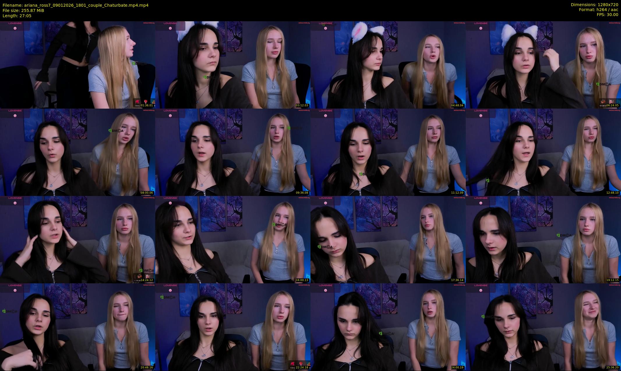 ariana_ross7 — 28 minute Chaturbate couple cam show recording, 720p, Jan 9, 2026