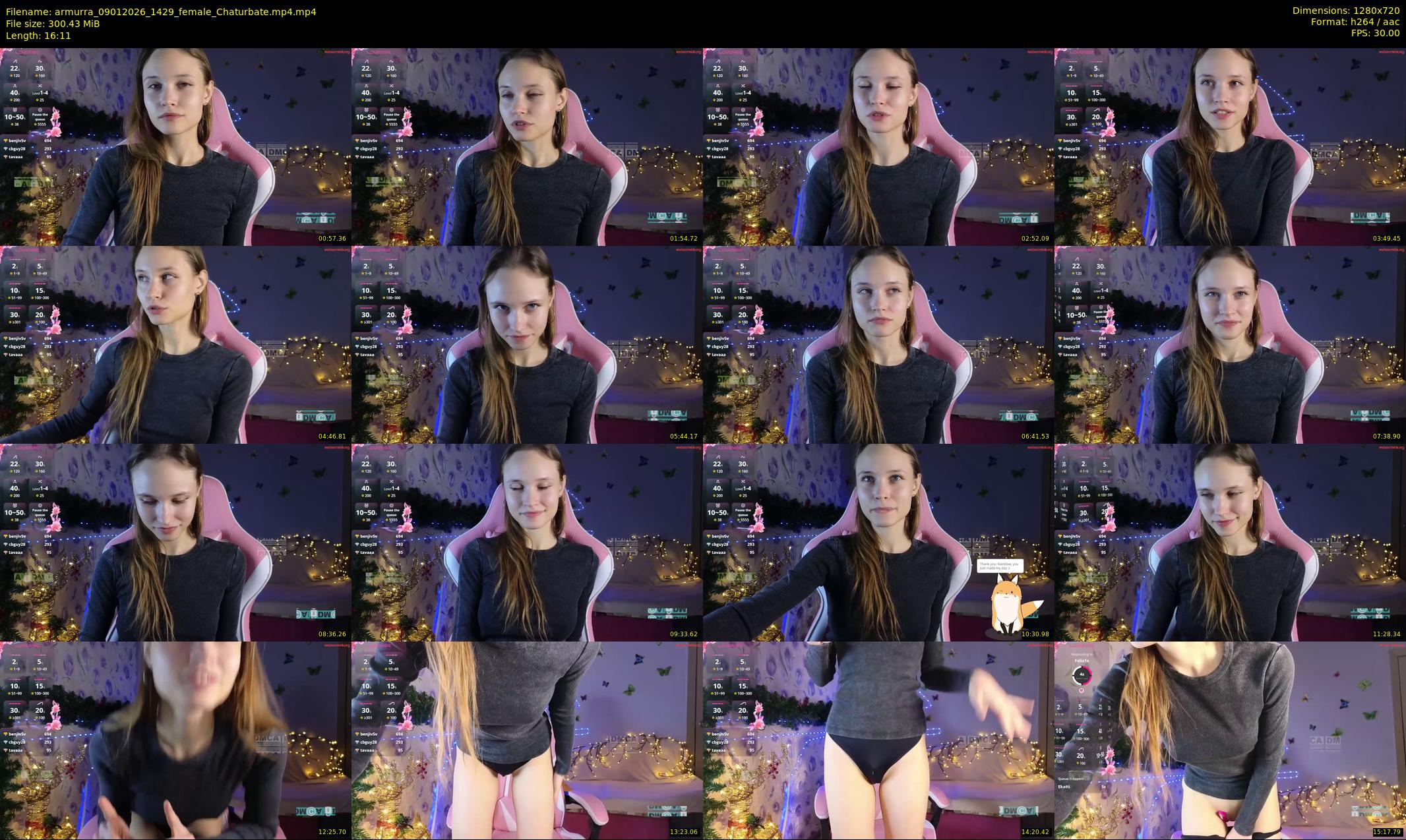 armurra — 17 minute Chaturbate female cam show recording, 720p, Jan 9, 2026