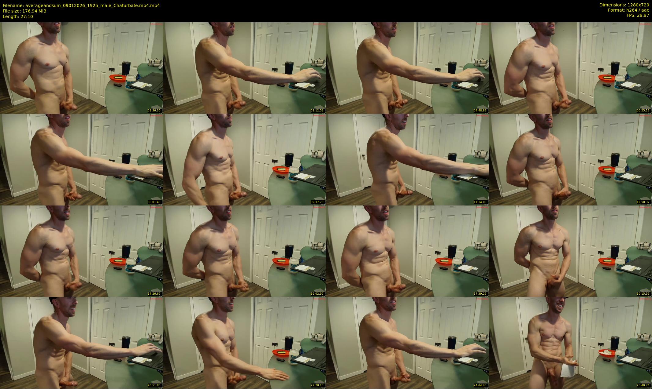 averageandsum — 28 minute Chaturbate male cam show recording, 720p, Jan 9, 2026