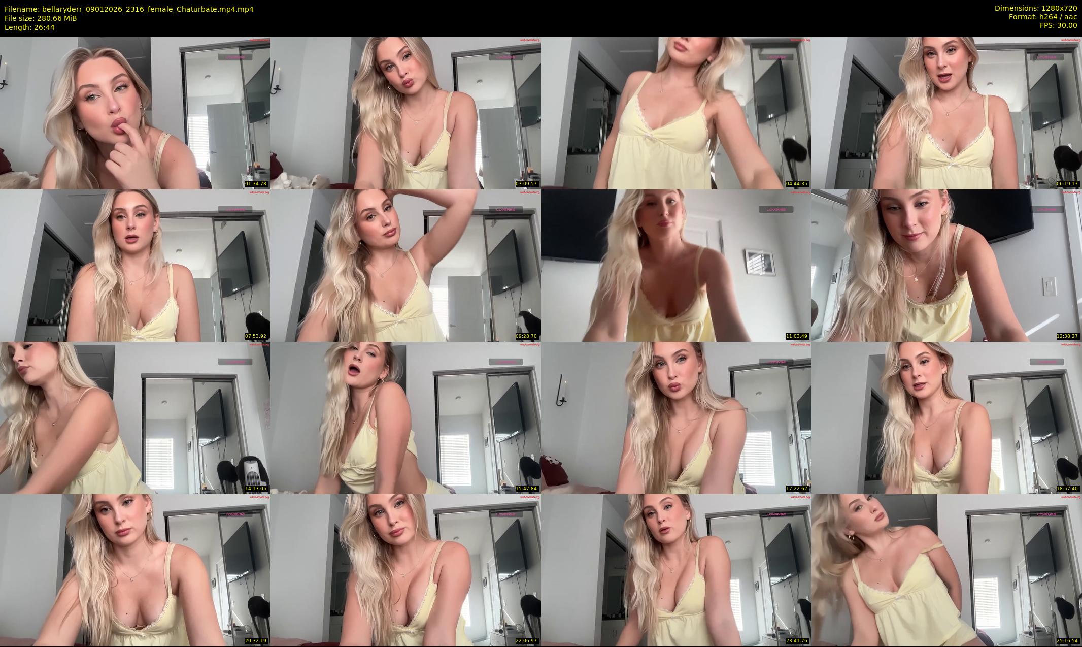 bellaryderr — 27 minute Chaturbate female cam show recording, 720p, Jan 9, 2026