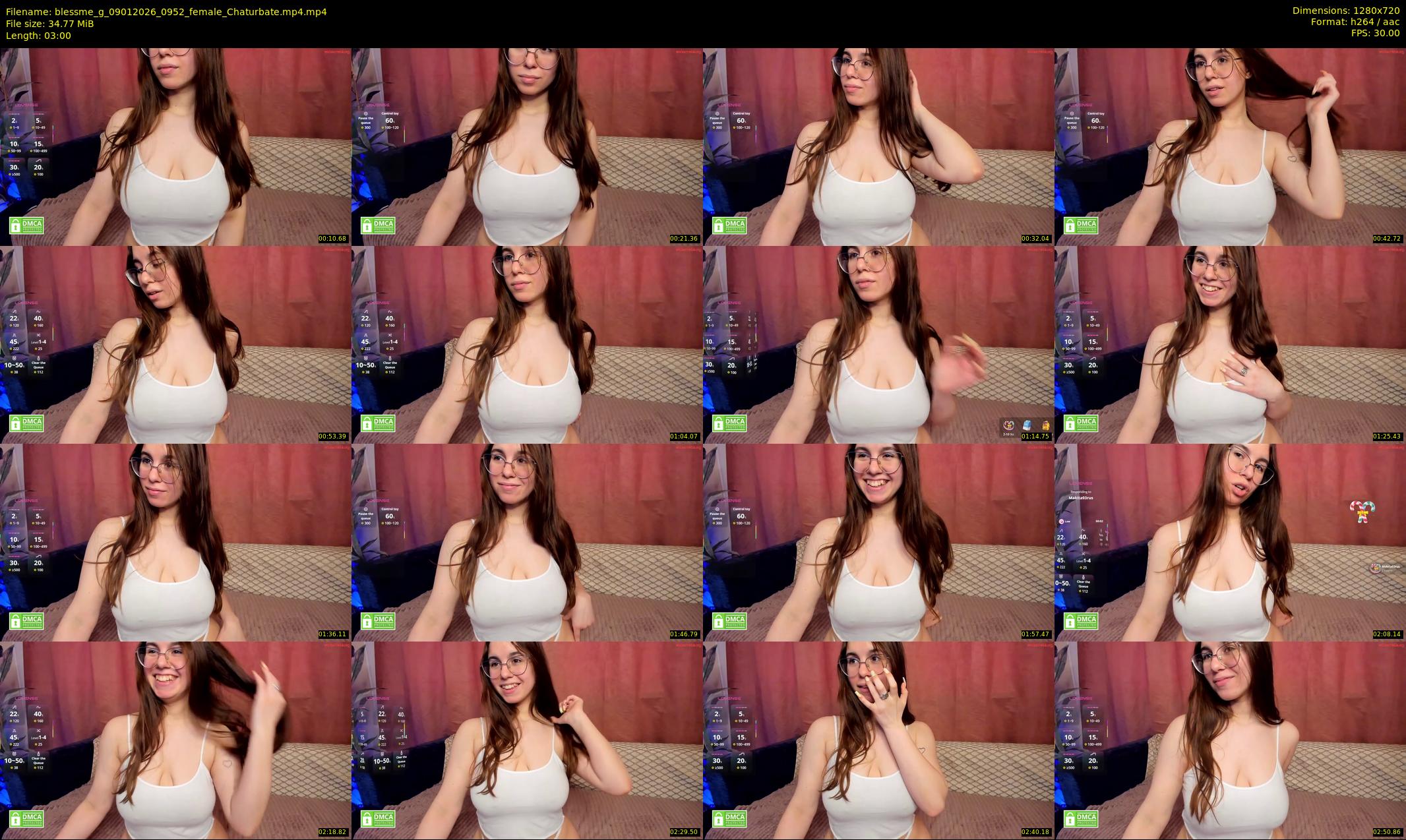 blessme_g — 3 minute Chaturbate female cam show recording, 720p, Jan 9, 2026