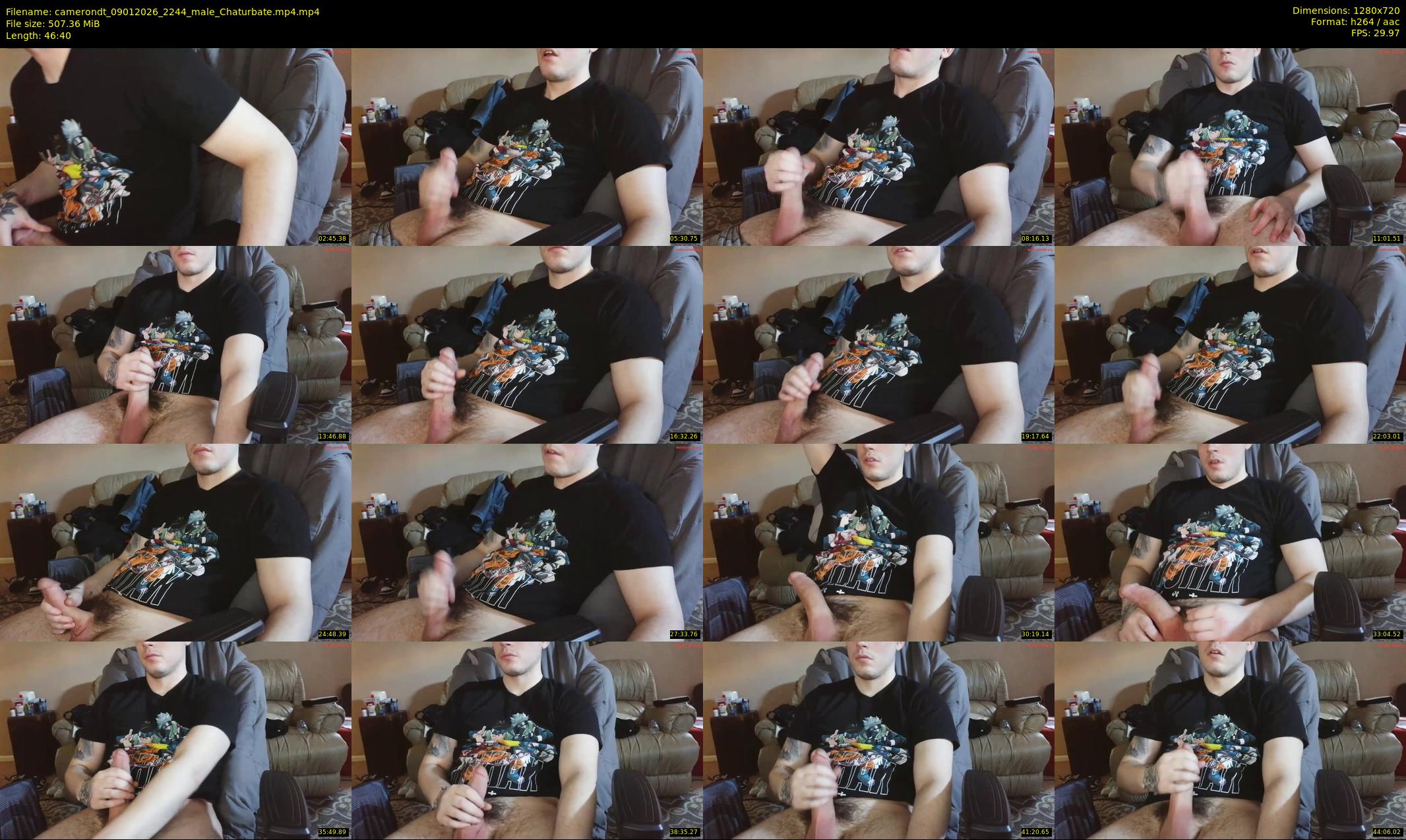camerondt — 47 minute Chaturbate male cam show recording, 720p, Jan 9, 2026
