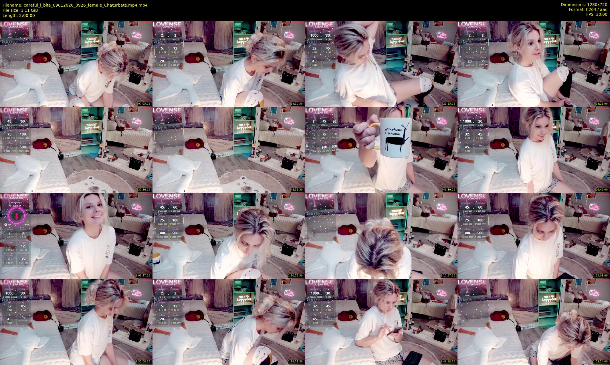 careful_i_bite — 120 minute Chaturbate female cam show recording, 720p, Jan 9, 2026