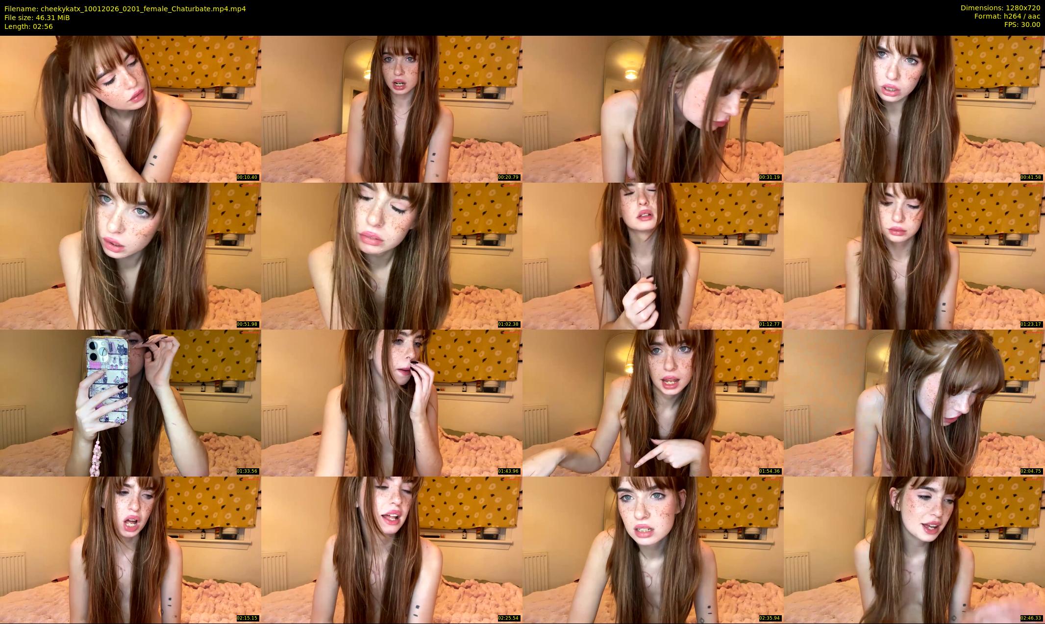 cheekykatx — 3 minute Chaturbate female cam show recording, 720p, Jan 10, 2026
