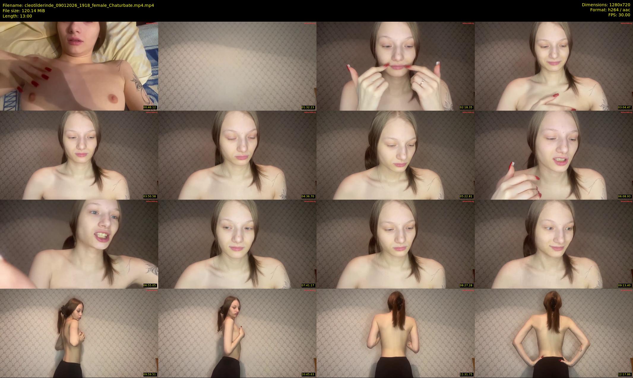 cleotilderinde — 13 minute Chaturbate female cam show recording, 720p, Jan 9, 2026