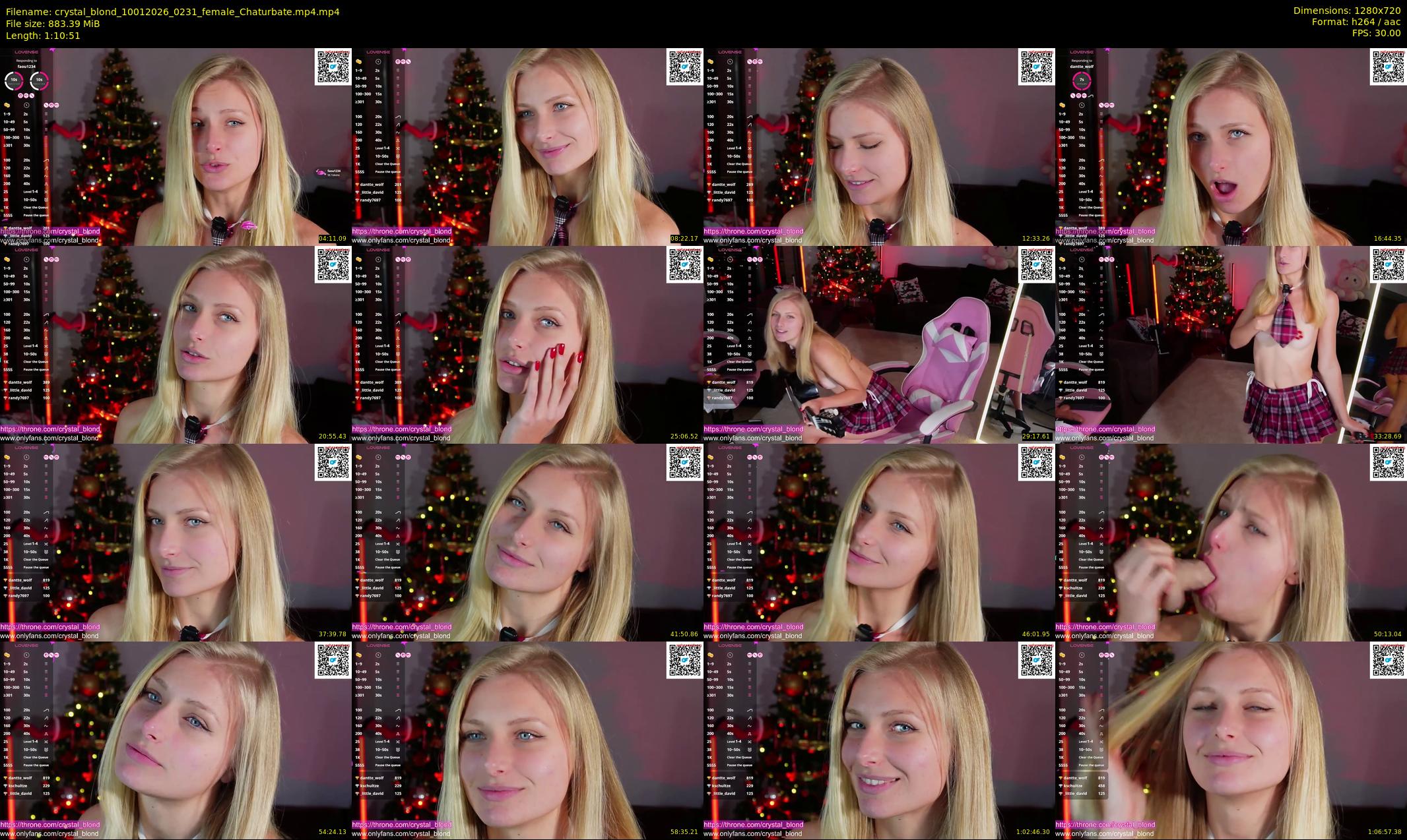 crystal_blond — 71 minute Chaturbate female cam show recording, 720p, Jan 10, 2026
