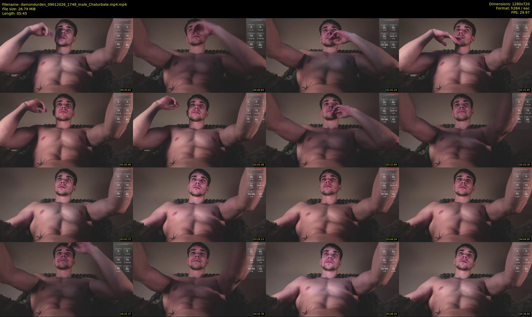 damondurden — 6 minute Chaturbate male cam show recording, 720p, Jan 9, 2026