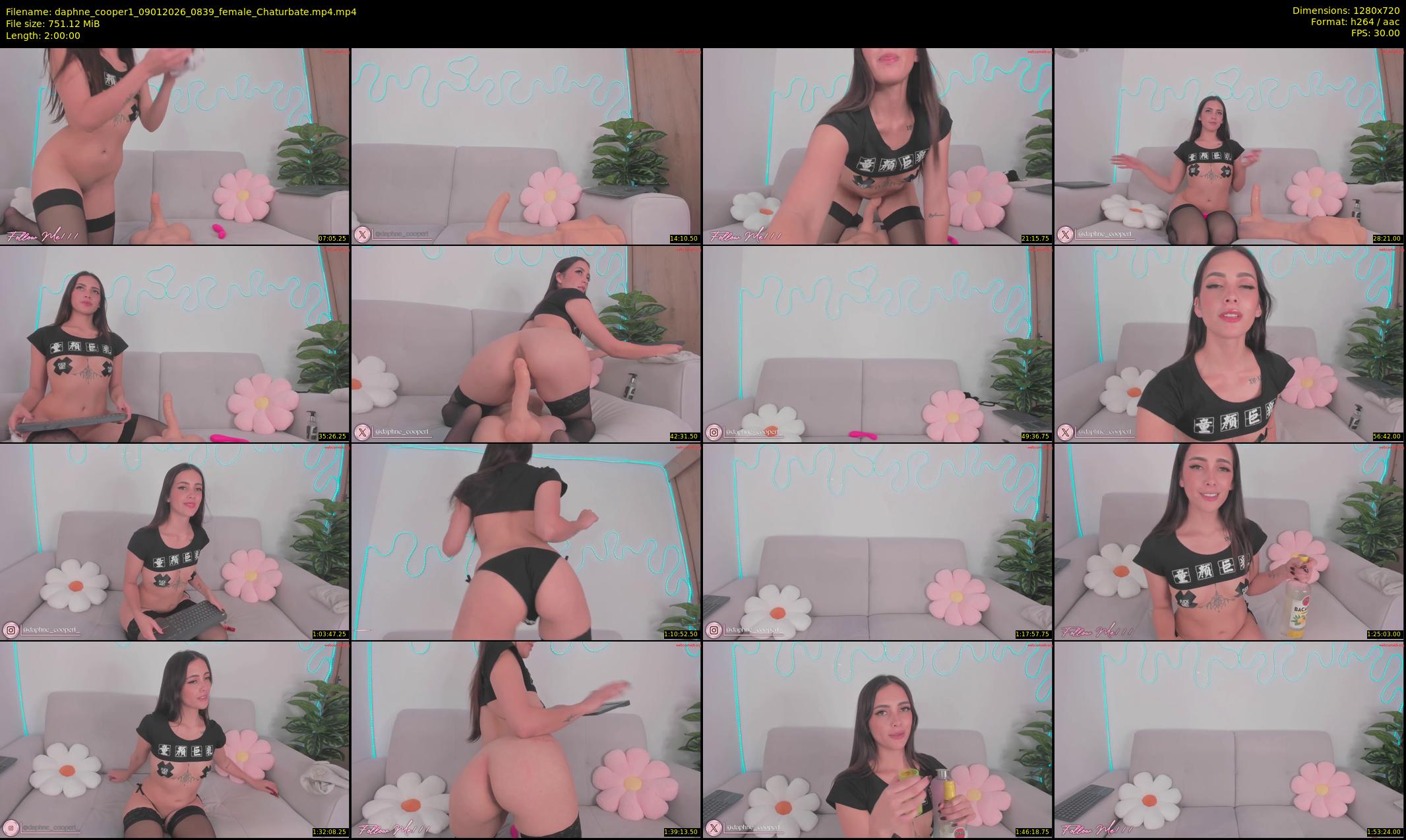 daphne_cooper1 — 120 minute Chaturbate female cam show recording, 720p, Jan 9, 2026