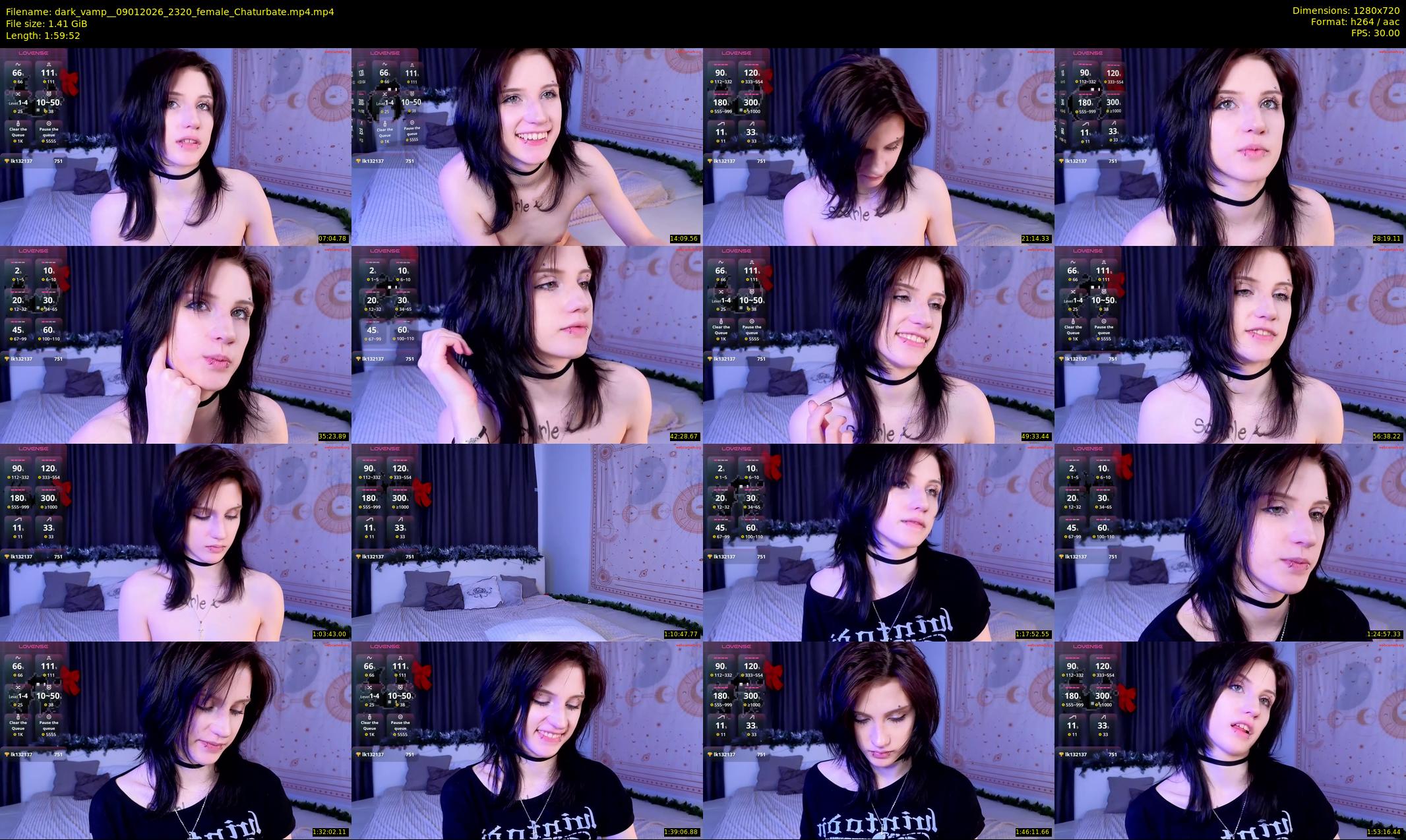 dark_vamp_ — 120 minute Chaturbate female cam show recording, 720p, Jan 9, 2026