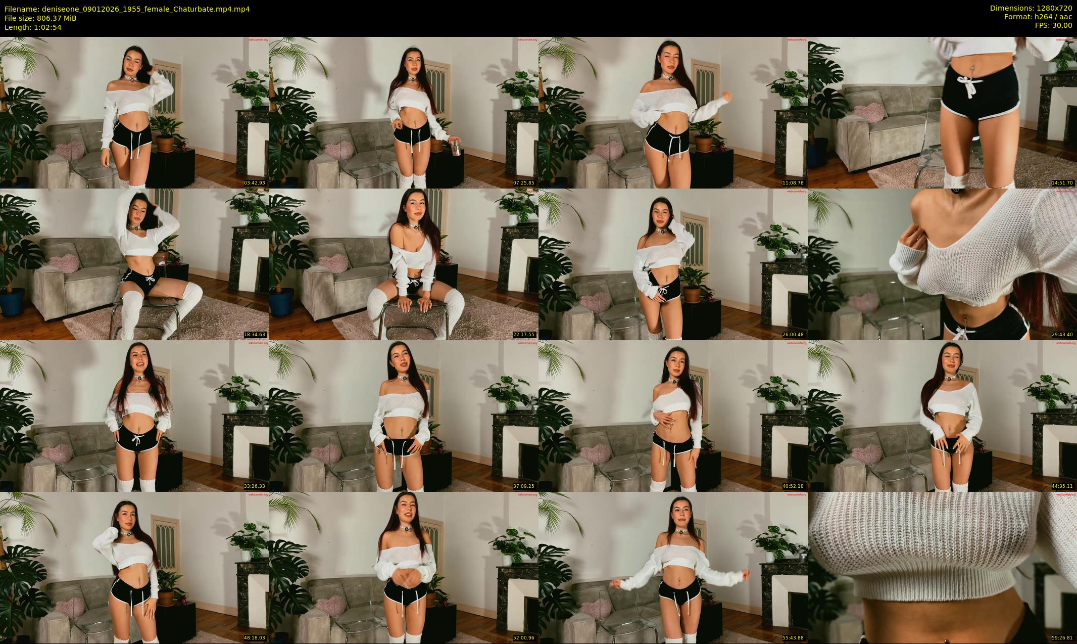 deniseone — 63 minute Chaturbate female cam show recording, 720p, Jan 9, 2026