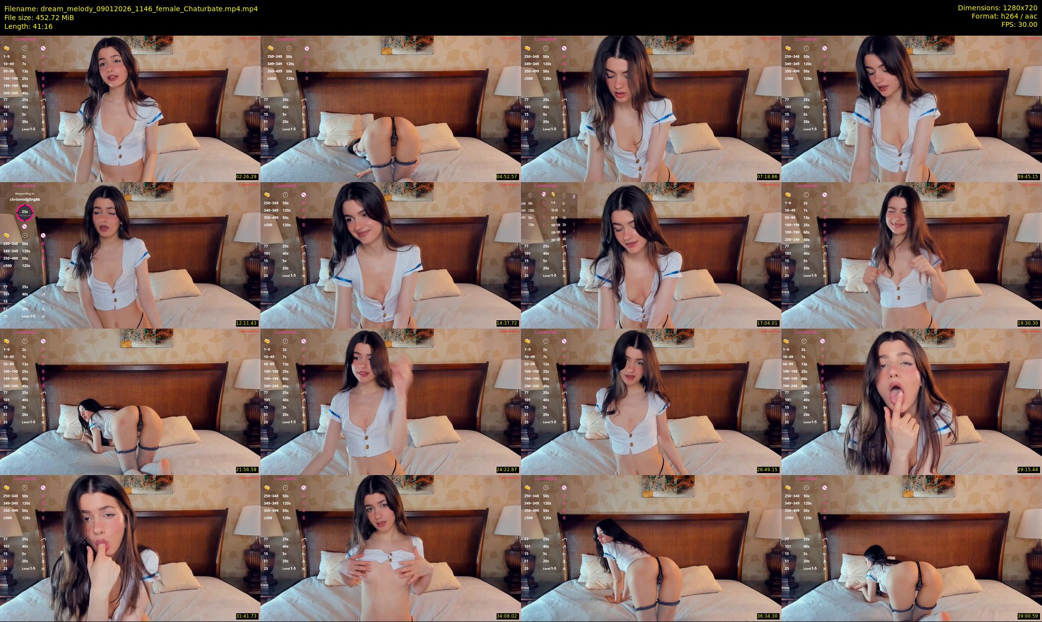 dream_melody — 42 minute Chaturbate female cam show recording, 720p, Jan 9, 2026