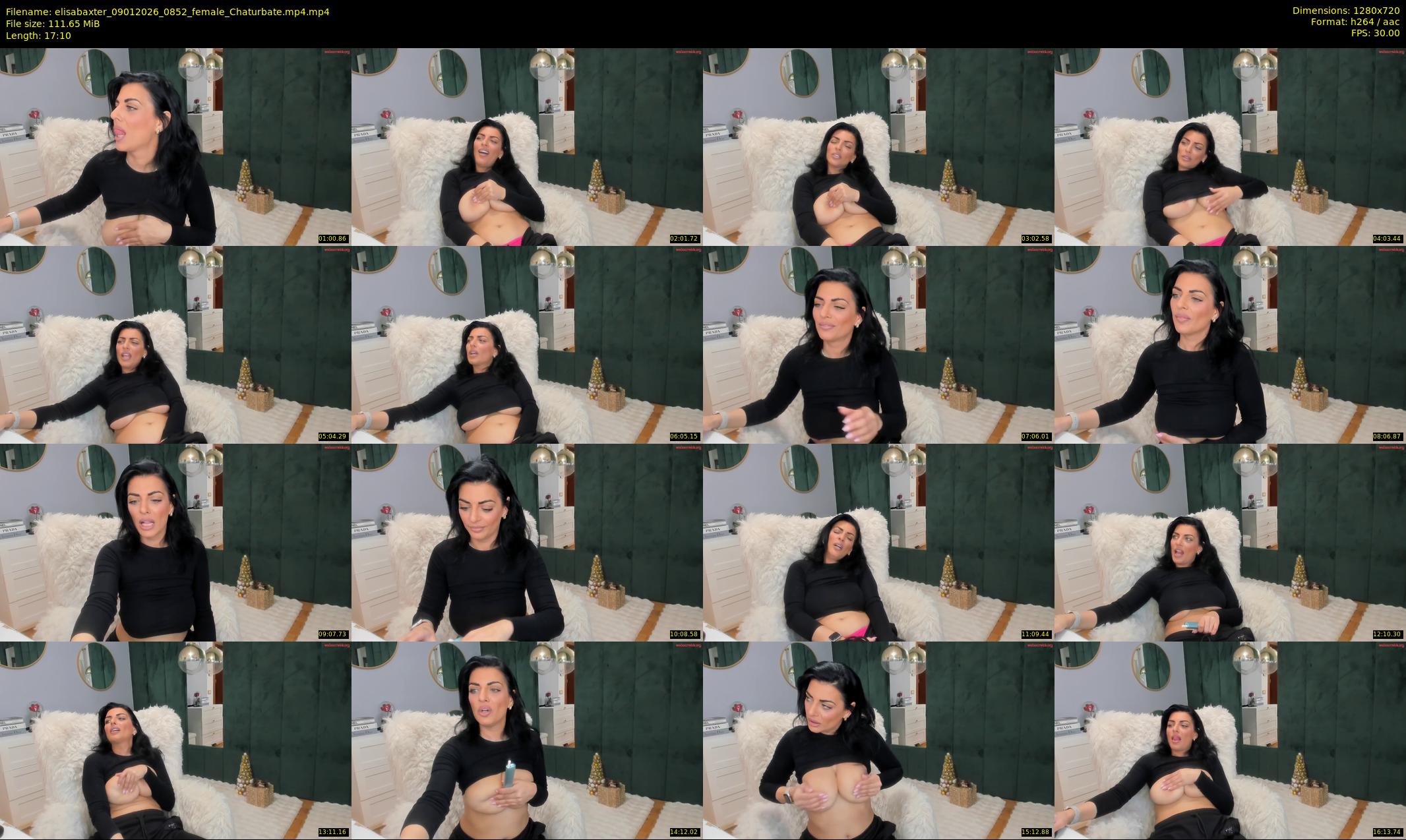 elisabaxter — 18 minute Chaturbate female cam show recording, 720p, Jan 9, 2026