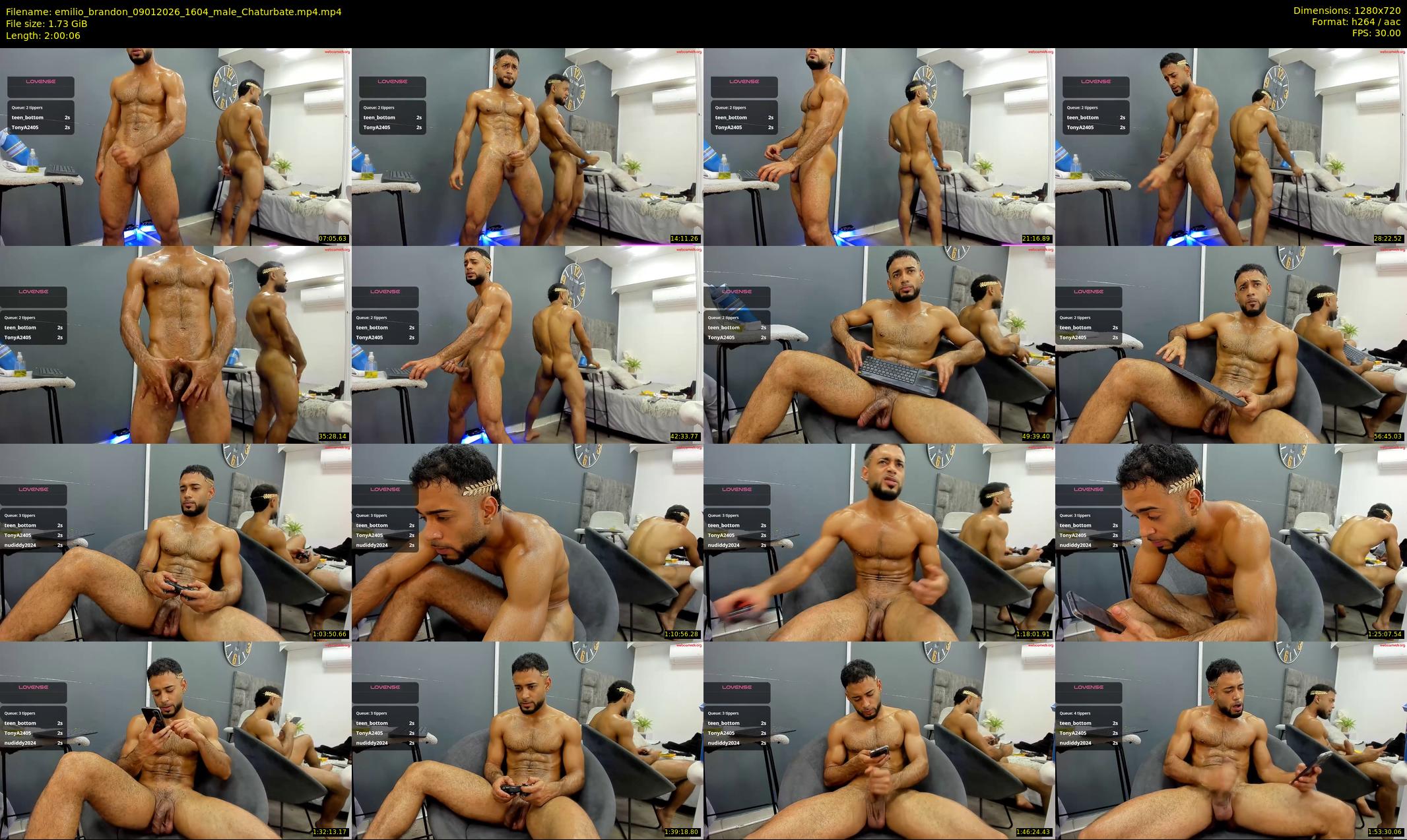 emilio_brandon — 121 minute Chaturbate male cam show recording, 720p, Jan 9, 2026