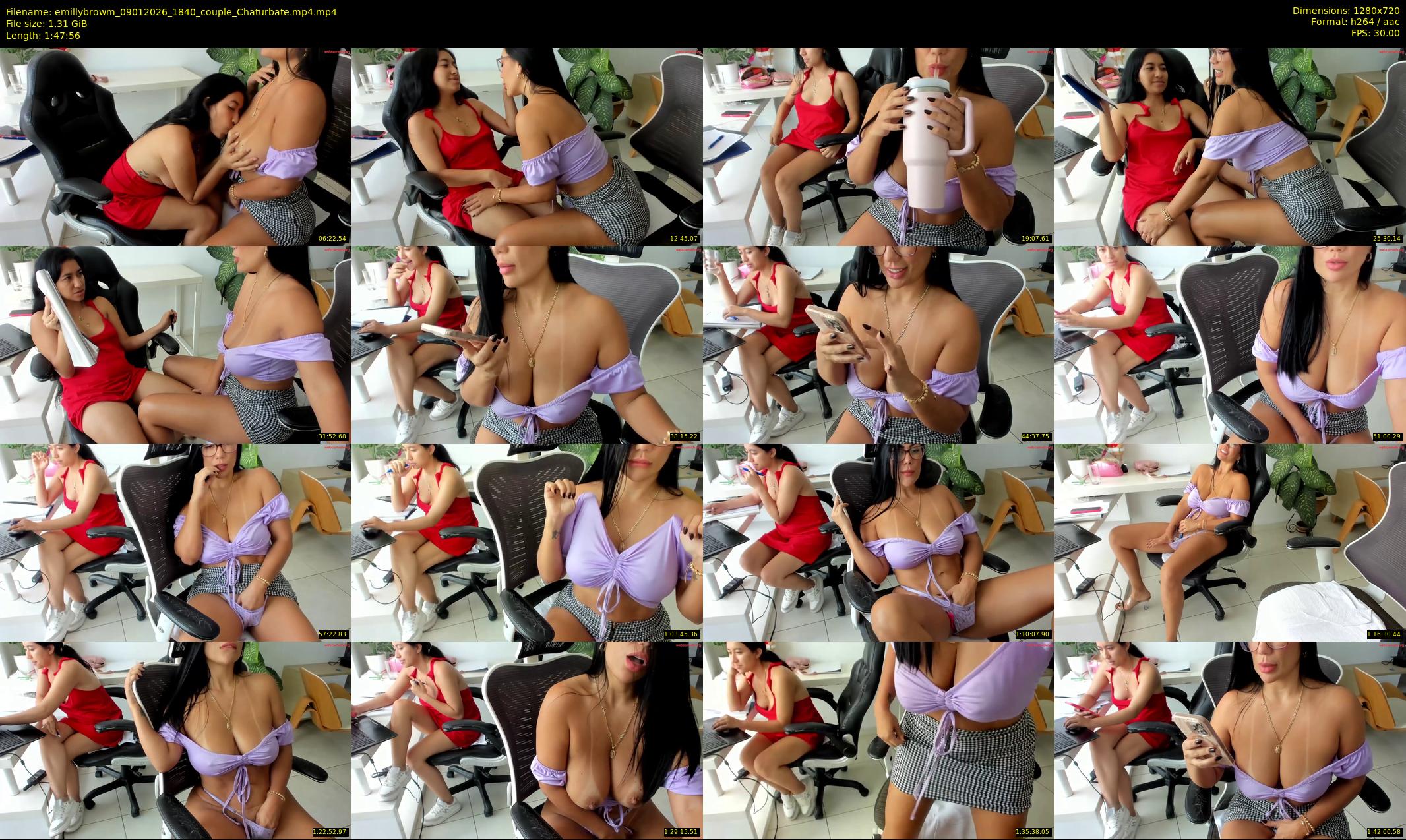 emillybrowm — 108 minute Chaturbate couple cam show recording, 720p, Jan 9, 2026