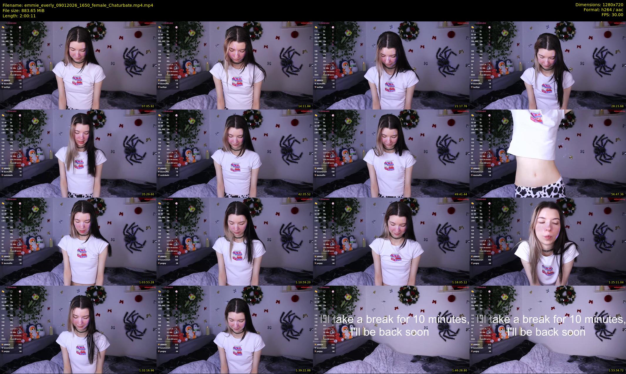 emmie_everly — 121 minute Chaturbate female cam show recording, 720p, Jan 9, 2026