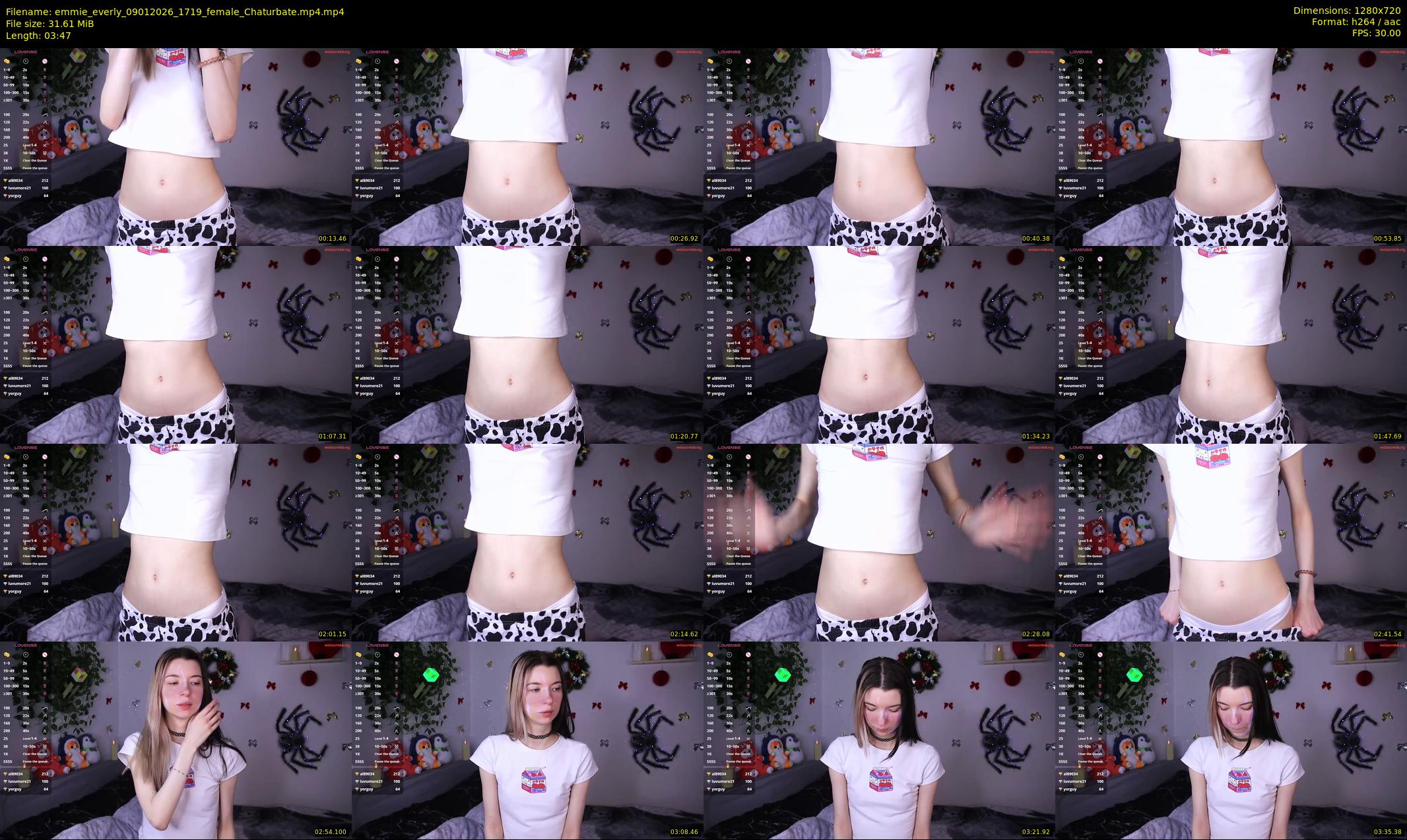 emmie_everly — 4 minute Chaturbate female cam show recording, 720p, Jan 9, 2026
