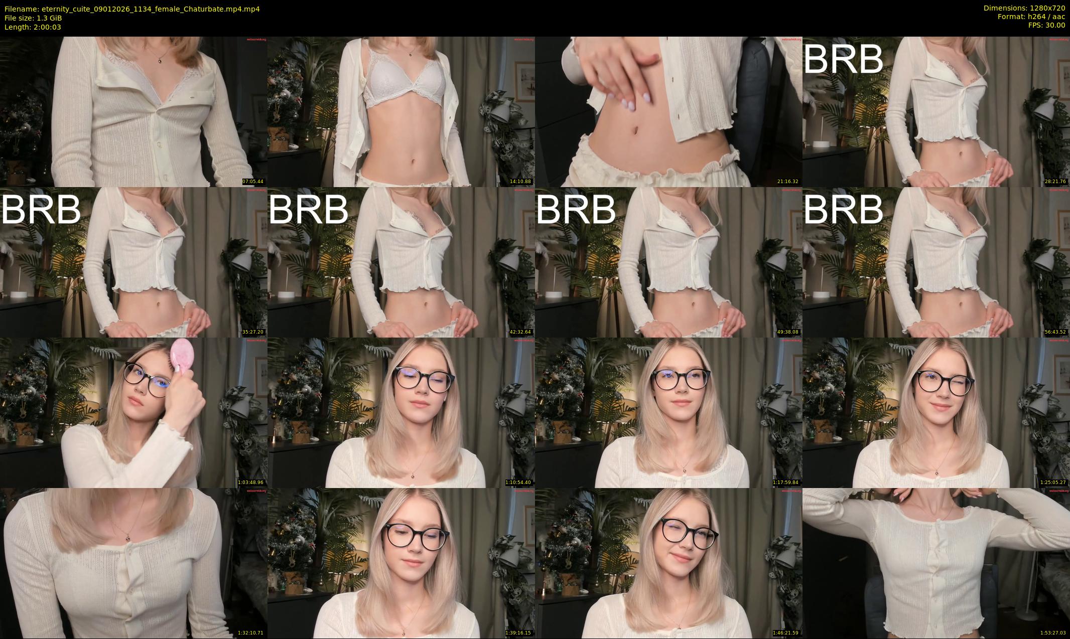 eternity_cuite — 121 minute Chaturbate female cam show recording, 720p, Jan 9, 2026