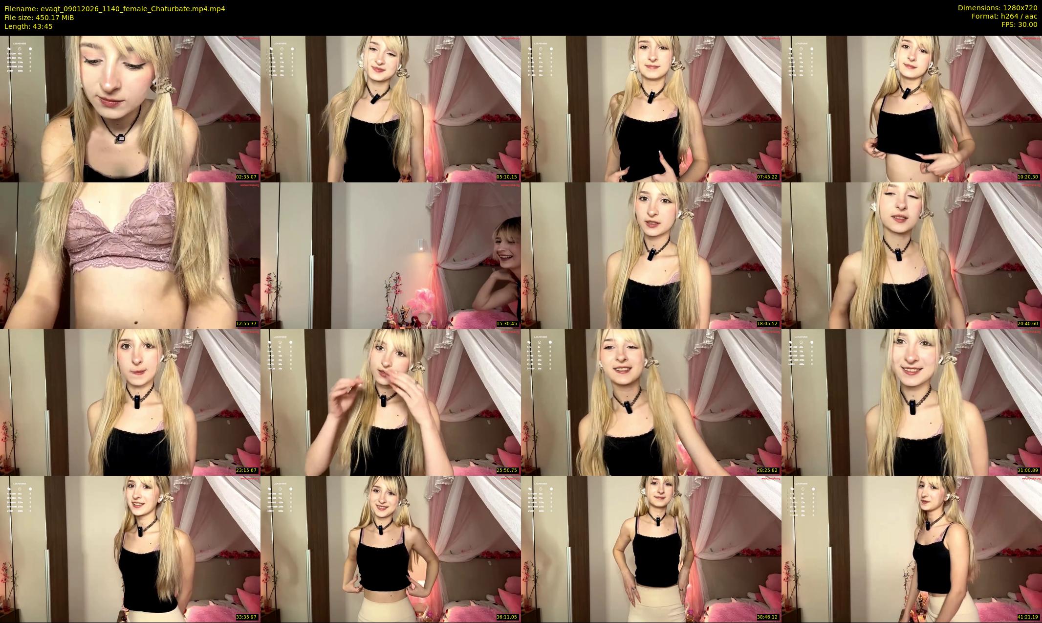evaqt — 44 minute Chaturbate female cam show recording, 720p, Jan 9, 2026