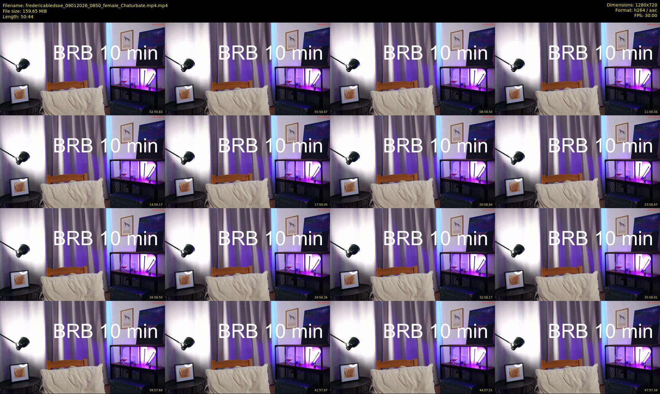 fredericabledsoe — 51 minute Chaturbate female cam show recording, 720p, Jan 9, 2026