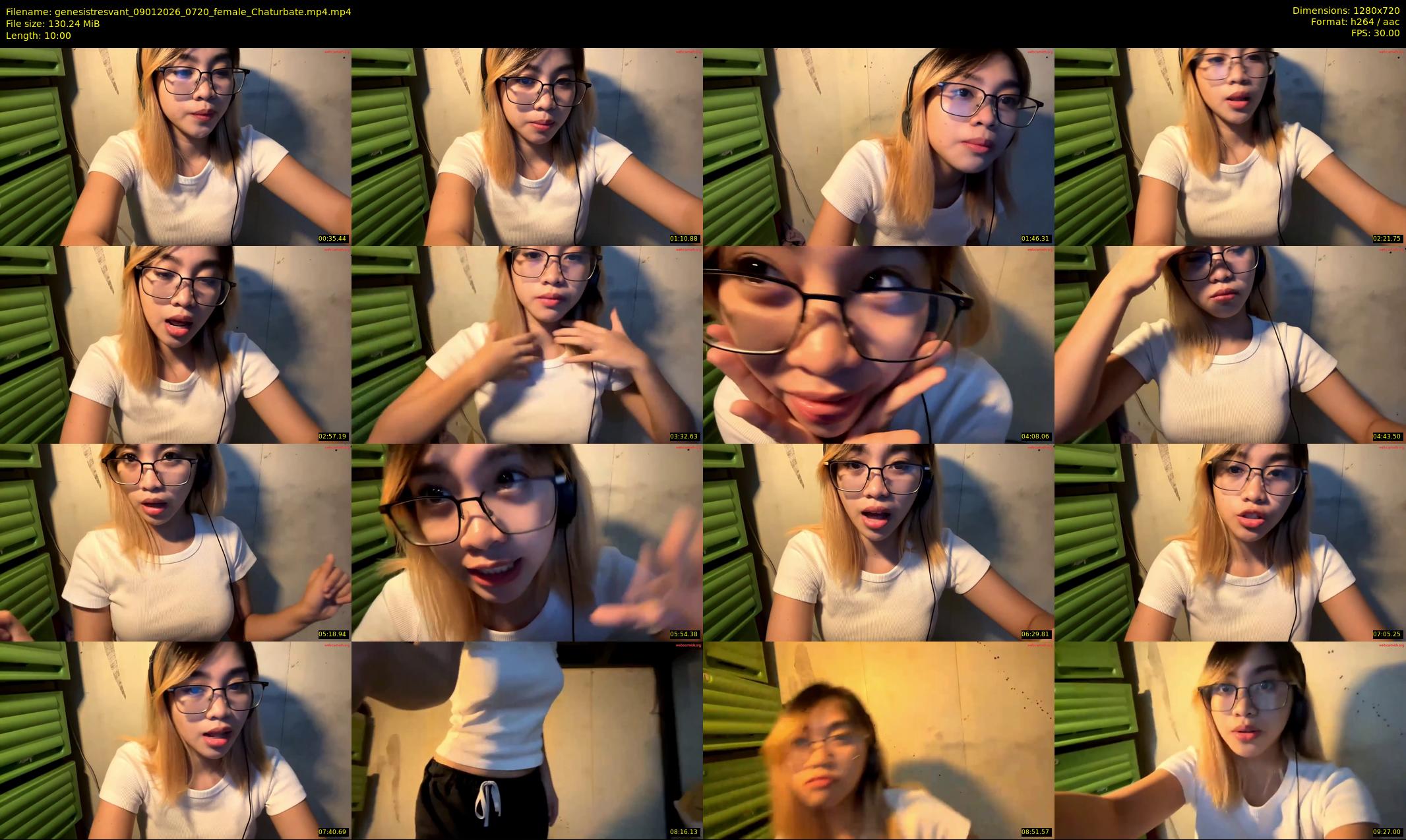 genesistresvant — 10 minute Chaturbate female cam show recording, 720p, Jan 9, 2026