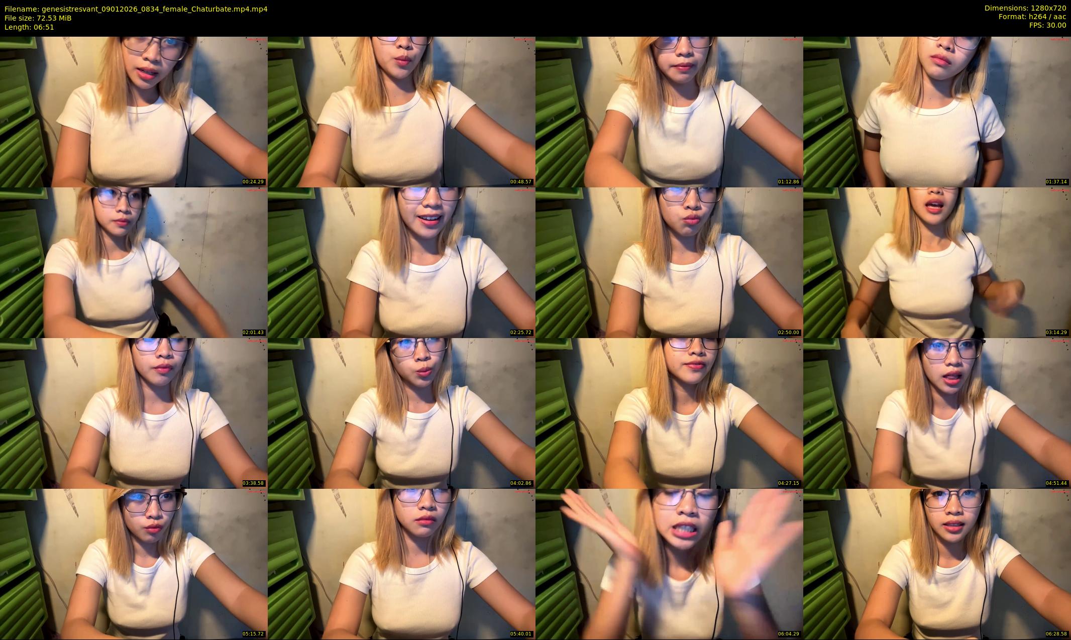 genesistresvant — 7 minute Chaturbate female cam show recording, 720p, Jan 9, 2026