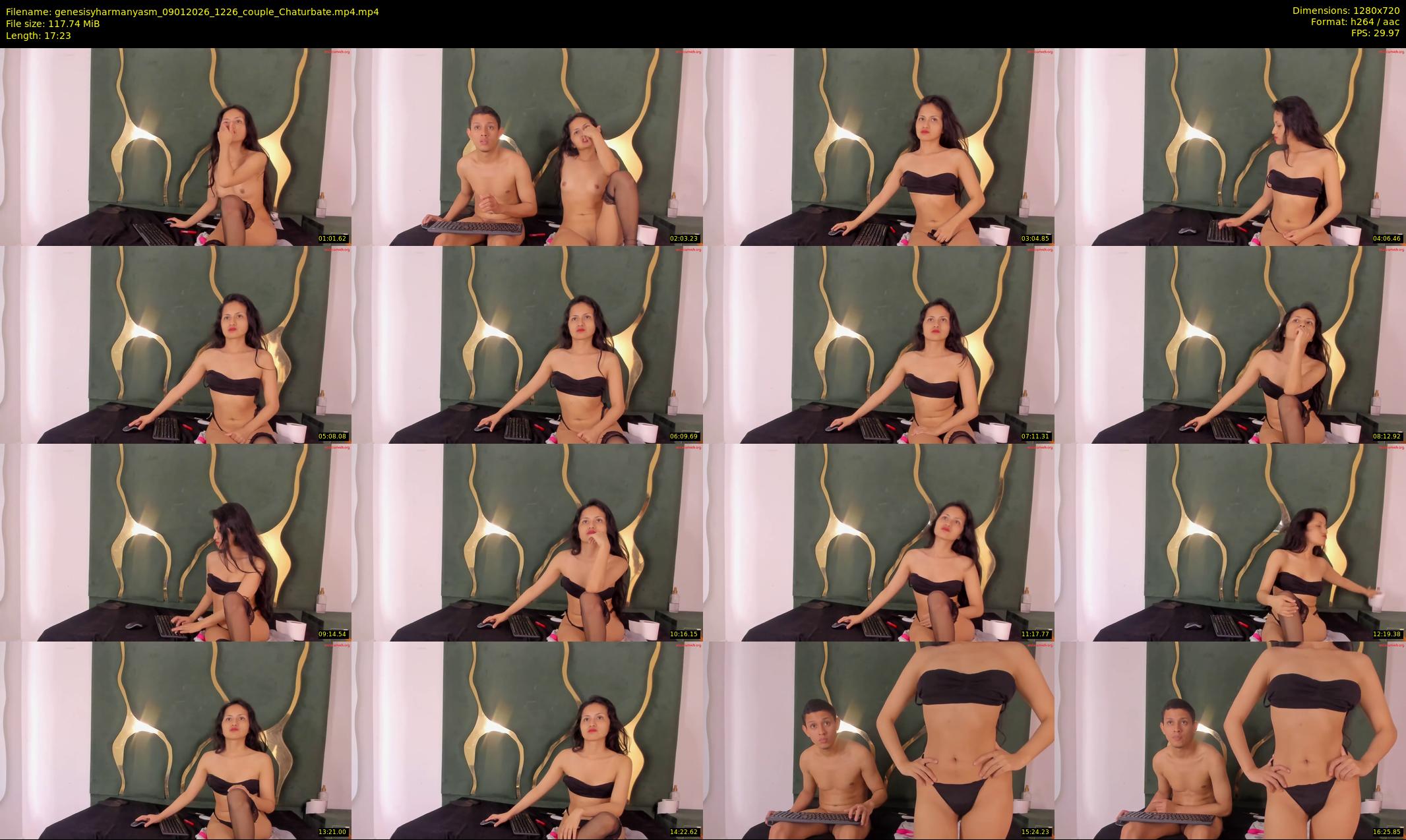 genesisyharmanyasm — 18 minute Chaturbate couple cam show recording, 720p, Jan 9, 2026