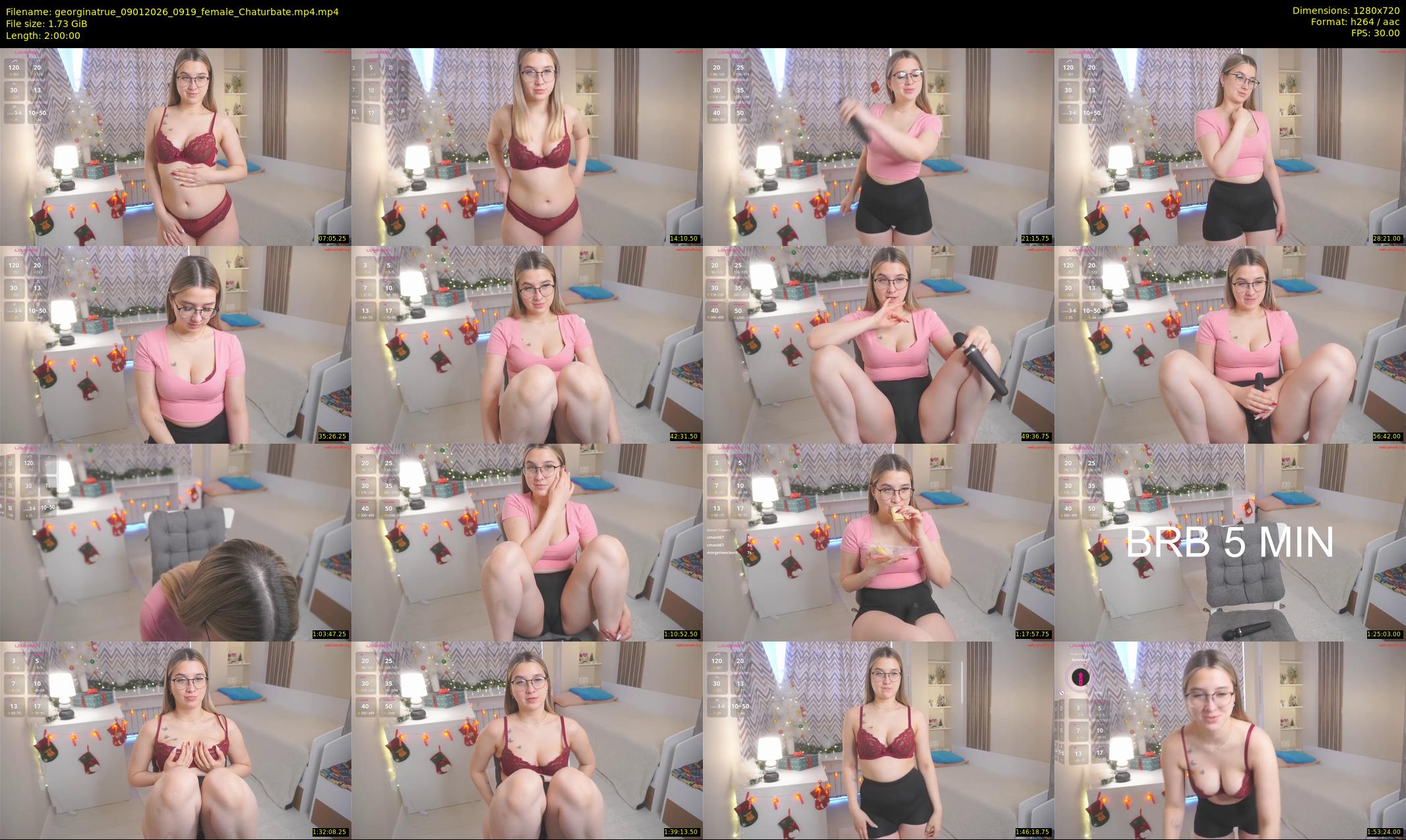 georginatrue — 120 minute Chaturbate female cam show recording, 720p, Jan 9, 2026