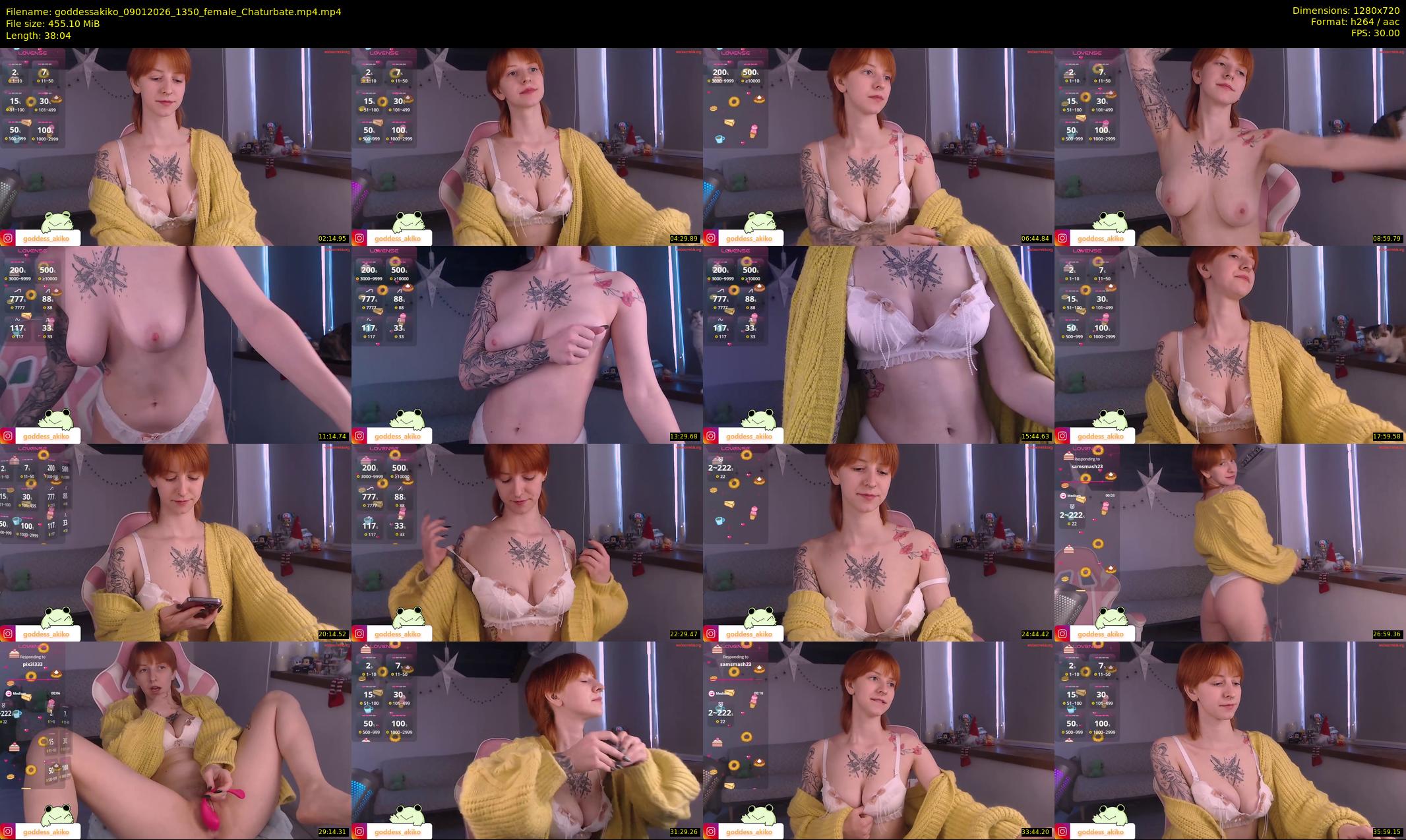 goddessakiko — 39 minute Chaturbate female cam show recording, 720p, Jan 9, 2026