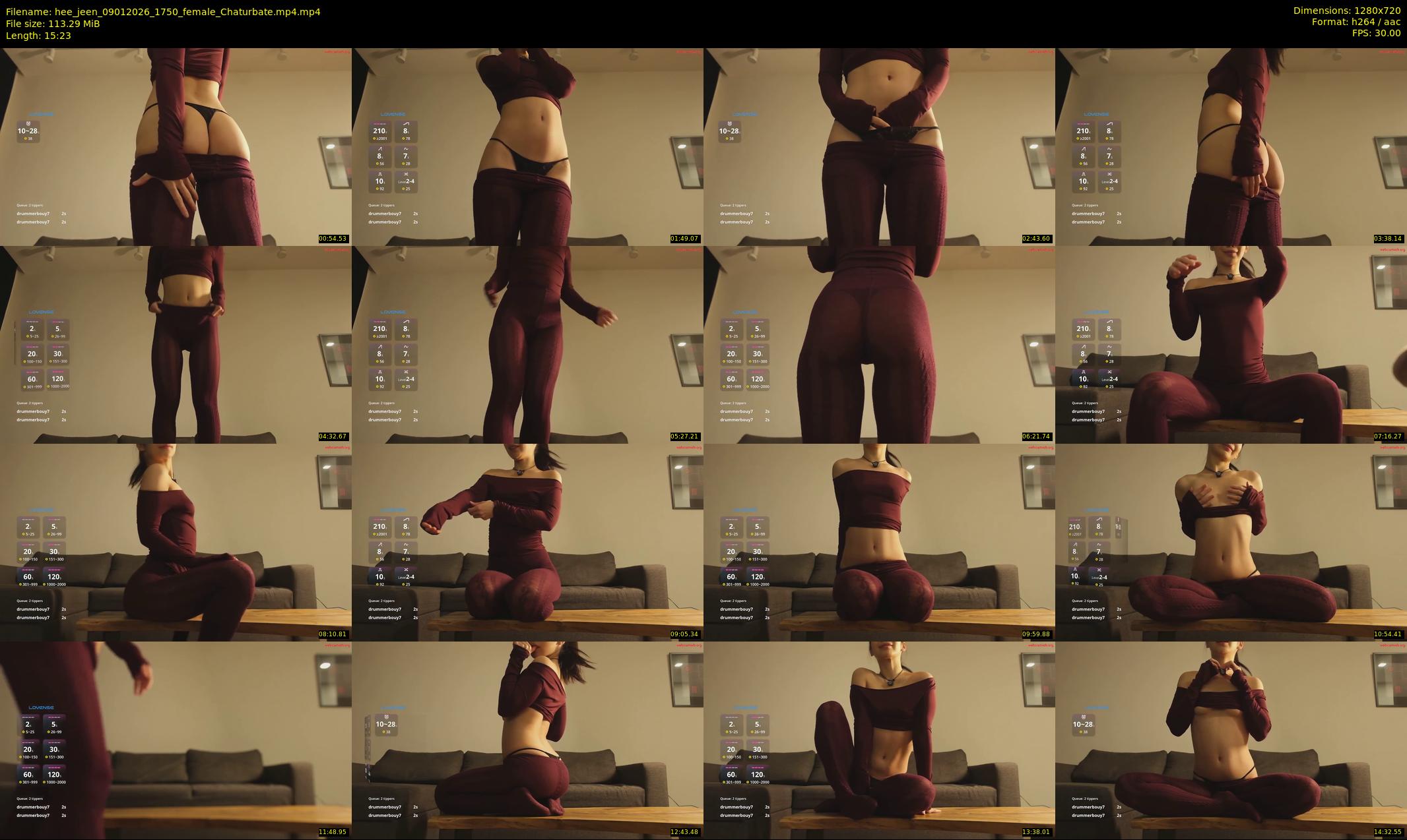 hee_jeen — 16 minute Chaturbate female cam show recording, 720p, Jan 9, 2026