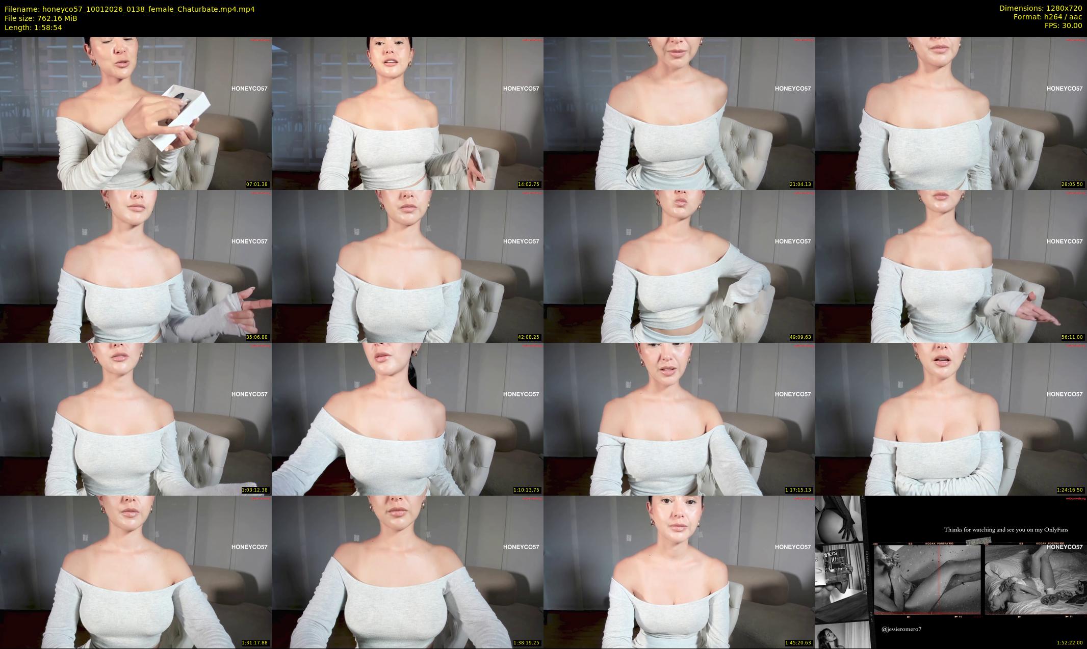 honeyco57 — 119 minute Chaturbate female cam show recording, 720p, Jan 10, 2026