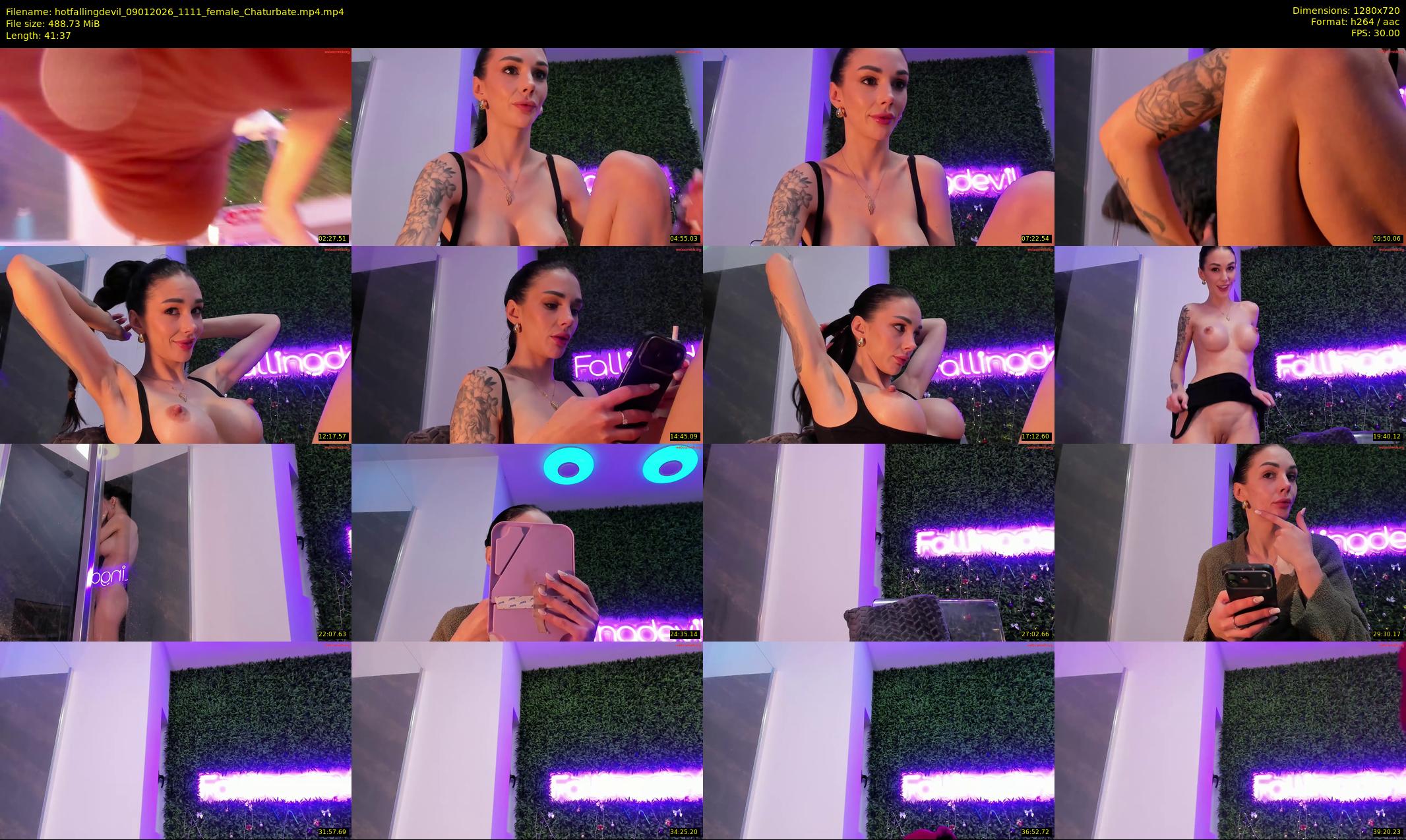 hotfallingdevil — 42 minute Chaturbate female cam show recording, 720p, Jan 9, 2026