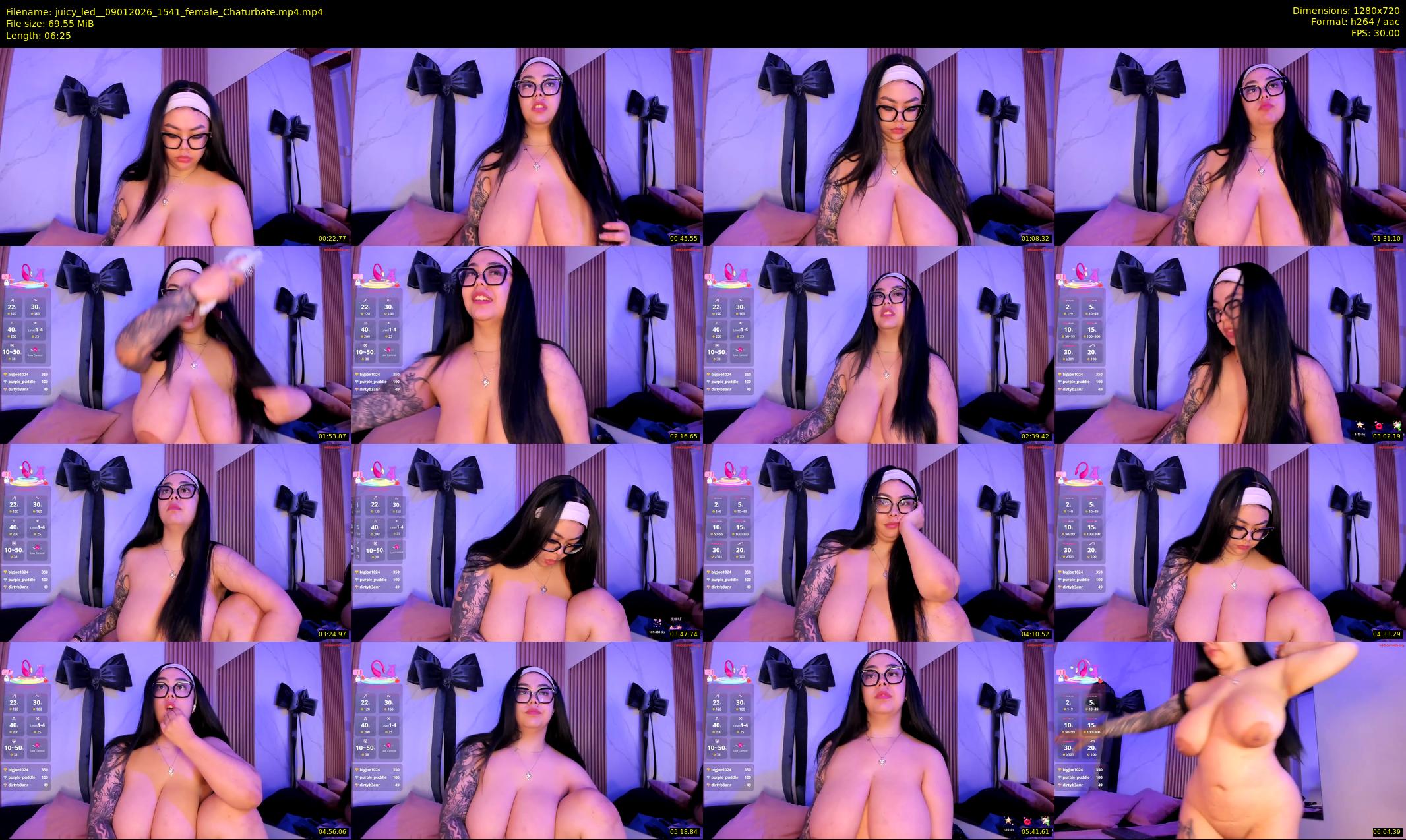 juicy_led_ — 7 minute Chaturbate female cam show recording, 720p, Jan 9, 2026