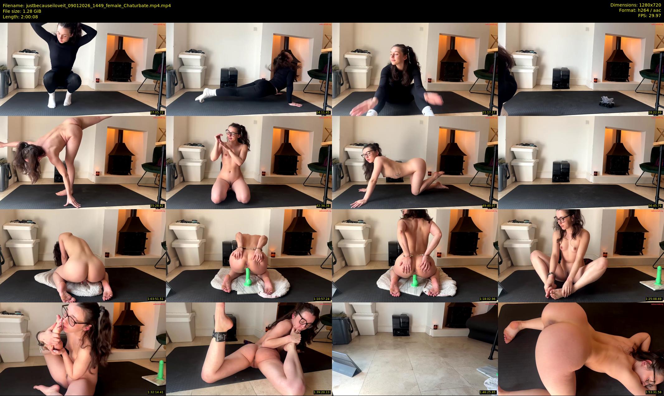 justbecauseiloveit — 121 minute Chaturbate female cam show recording, 720p, Jan 9, 2026