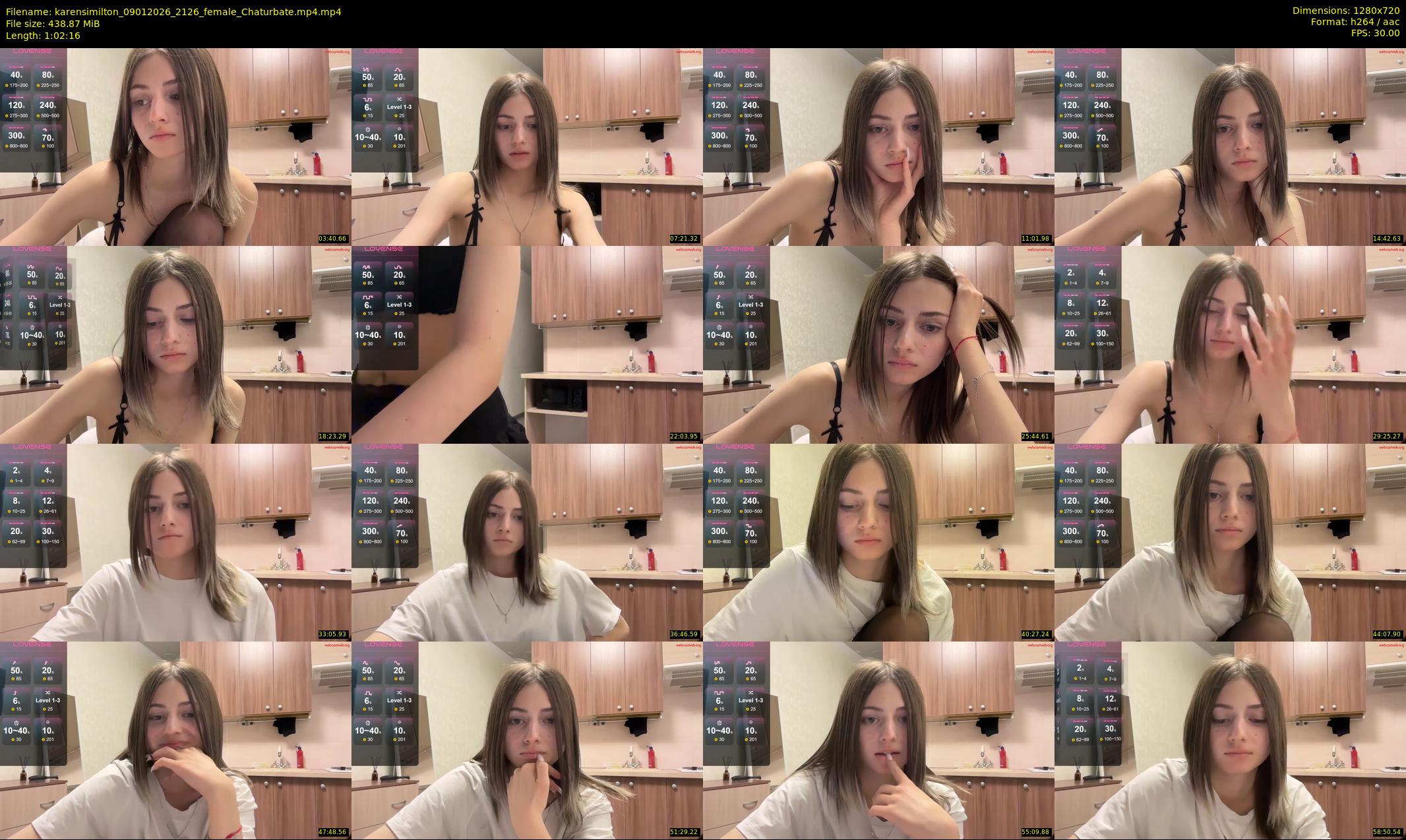 karensimilton — 63 minute Chaturbate female cam show recording, 720p, Jan 9, 2026