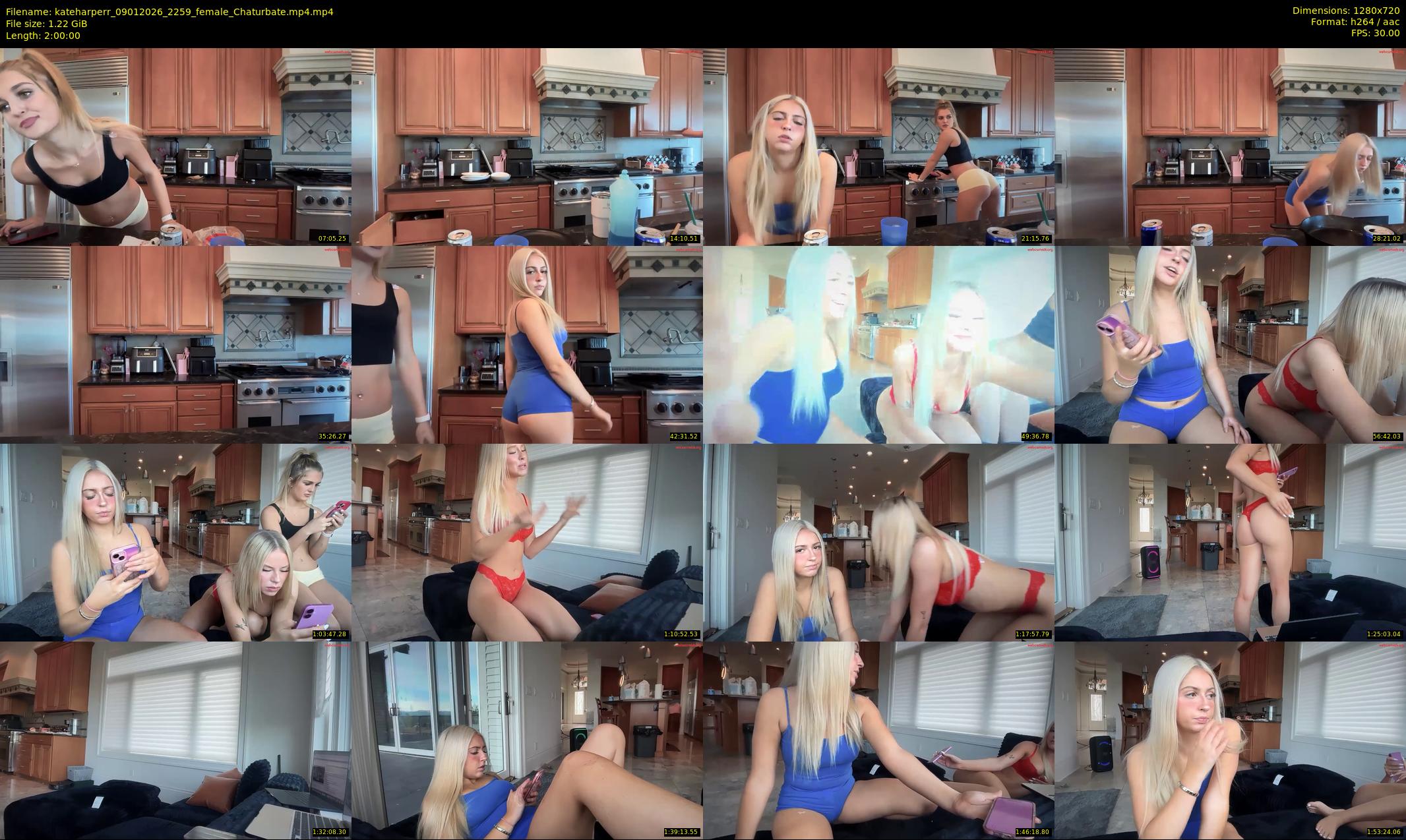 kateharperr — 120 minute Chaturbate female cam show recording, 720p, Jan 9, 2026