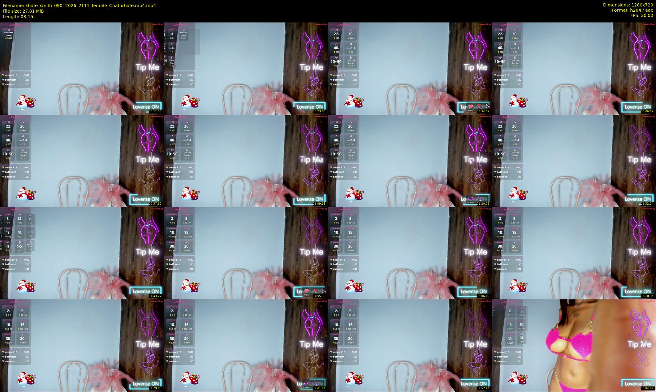 khate_smith — 4 minute Chaturbate female cam show recording, 720p, Jan 9, 2026