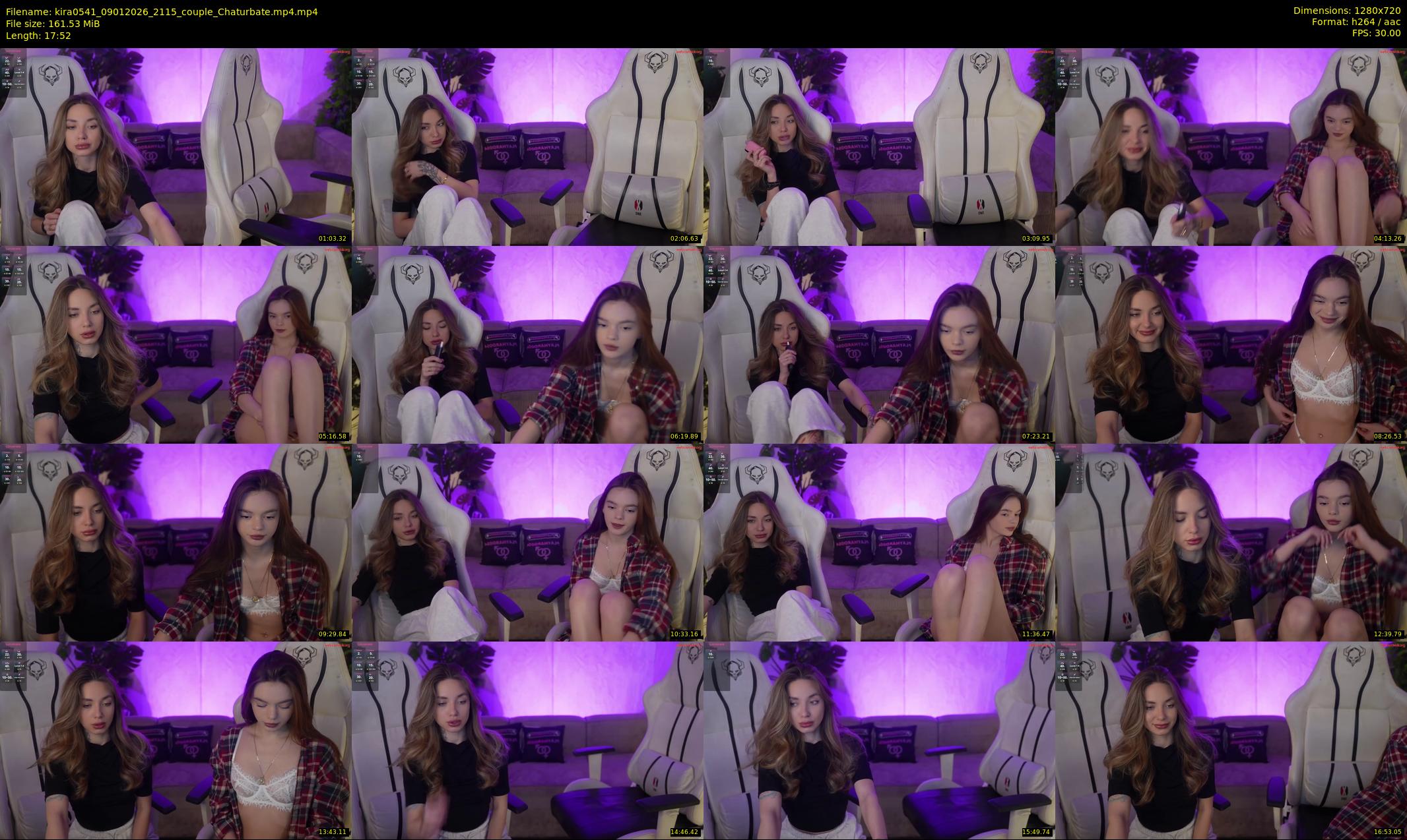 kira0541 — 18 minute Chaturbate couple cam show recording, 720p, Jan 9, 2026