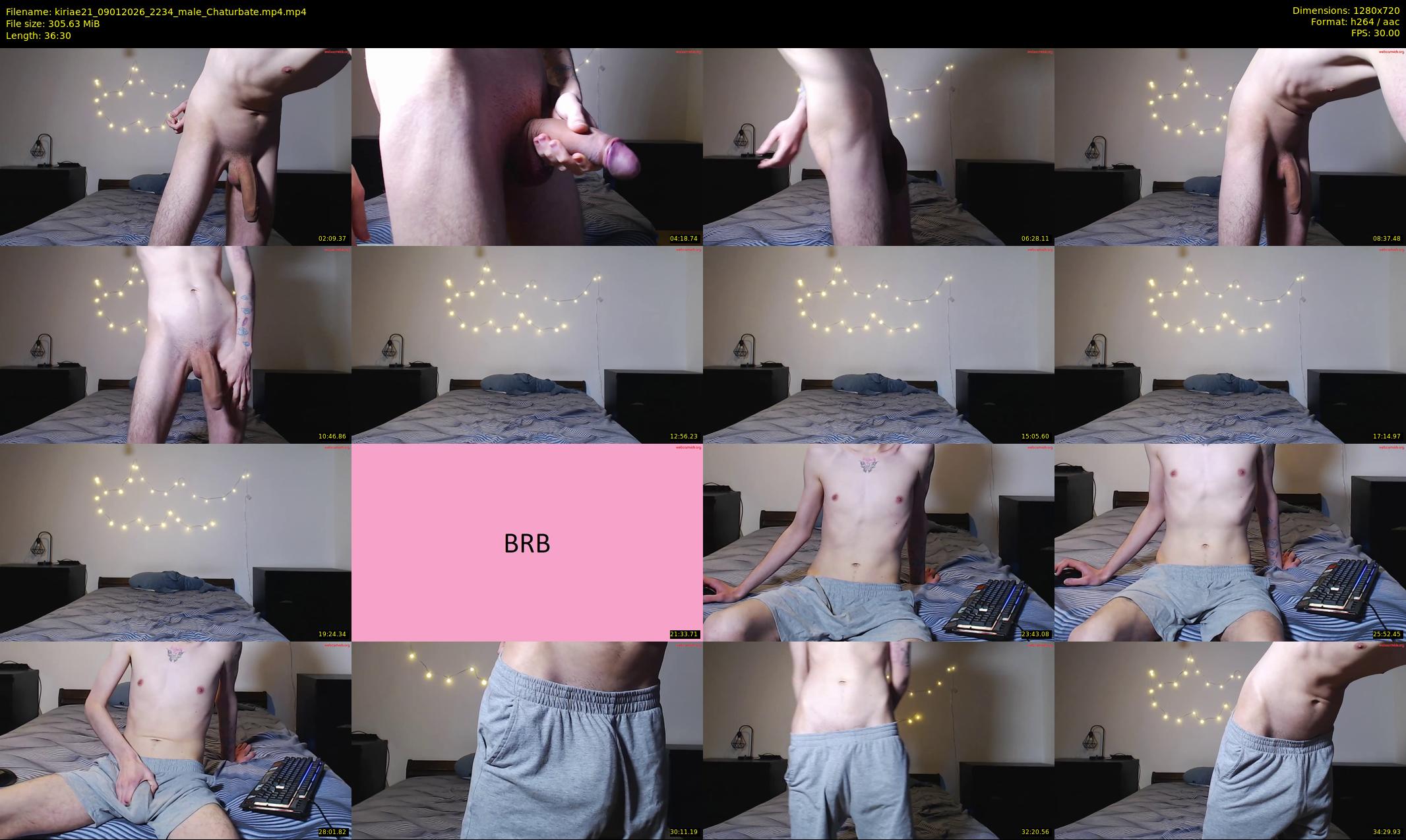 kiriae21 — 37 minute Chaturbate male cam show recording, 720p, Jan 9, 2026