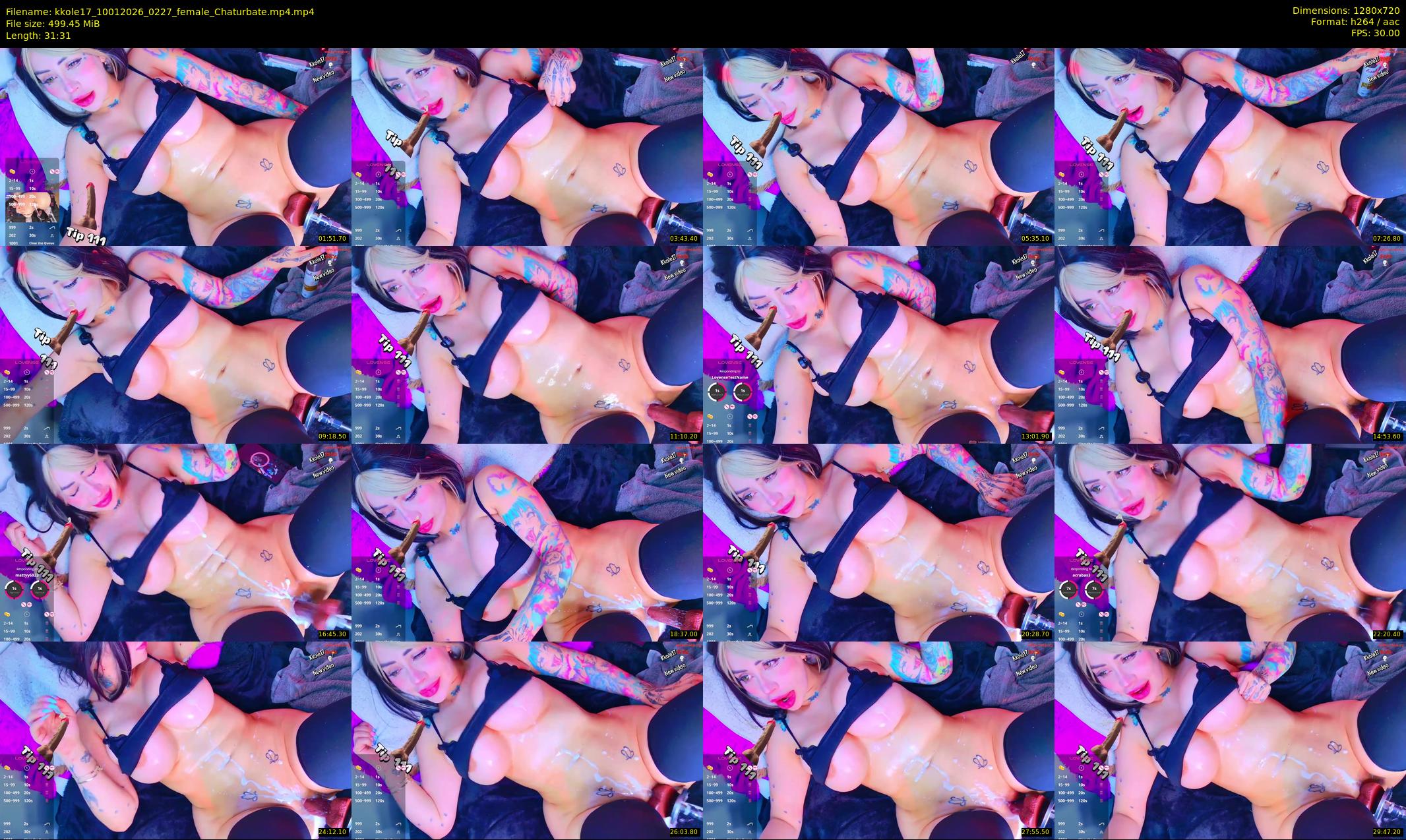 kkole17 — 32 minute Chaturbate female cam show recording, 720p, Jan 10, 2026