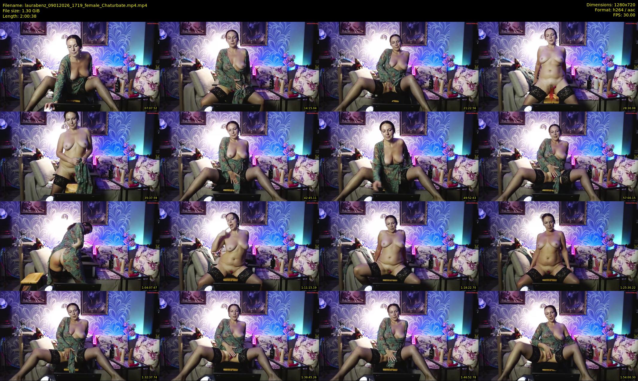 laurabenz — 121 minute Chaturbate female cam show recording, 720p, Jan 9, 2026