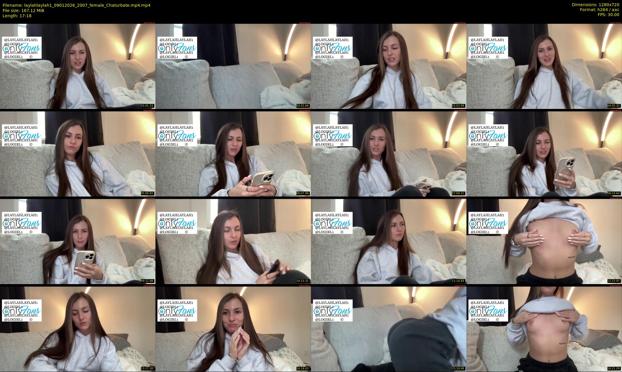 laylahlaylah1 — 18 minute Chaturbate female cam show recording, 720p, Jan 9, 2026