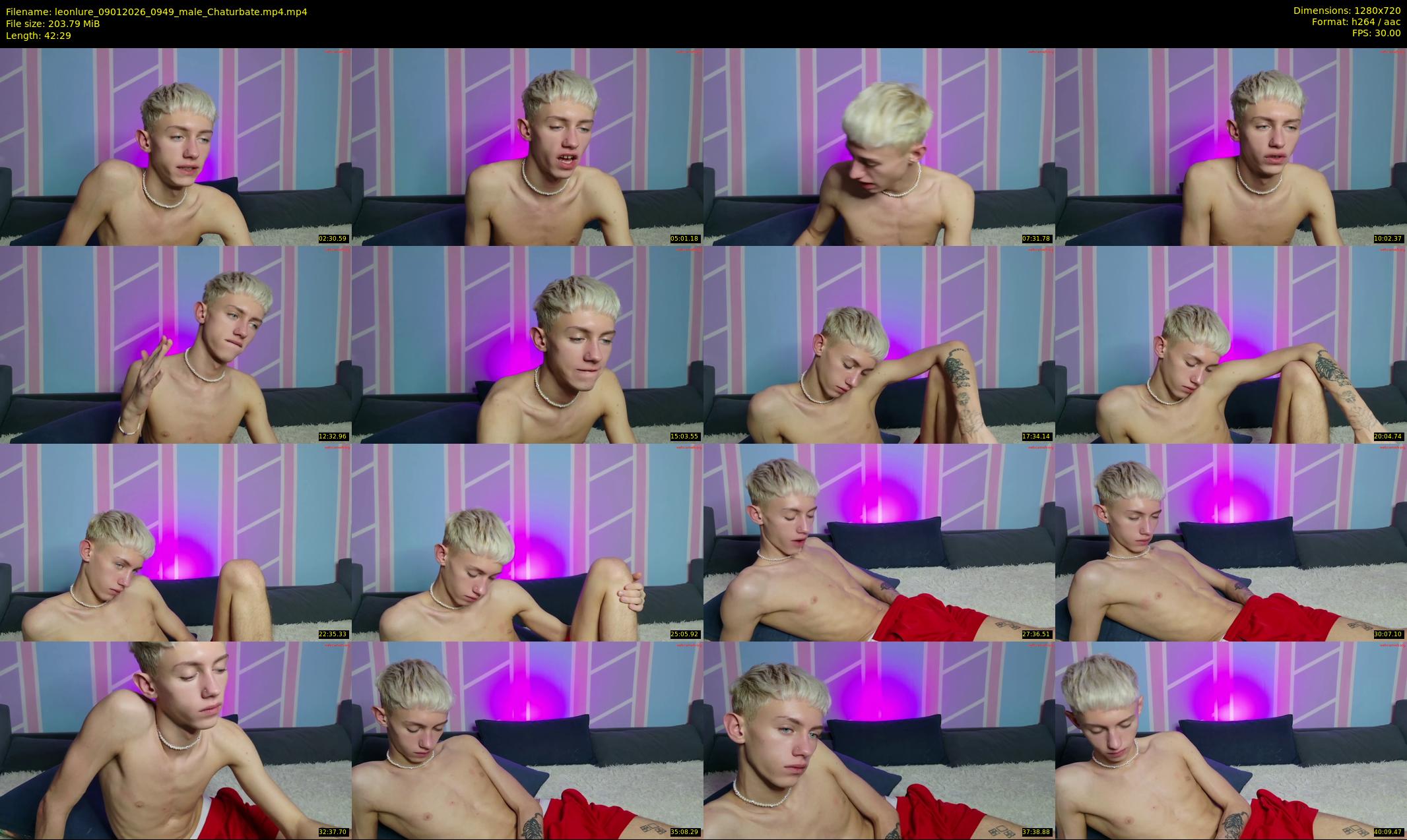 leonlure — 43 minute Chaturbate male cam show recording, 720p, Jan 9, 2026