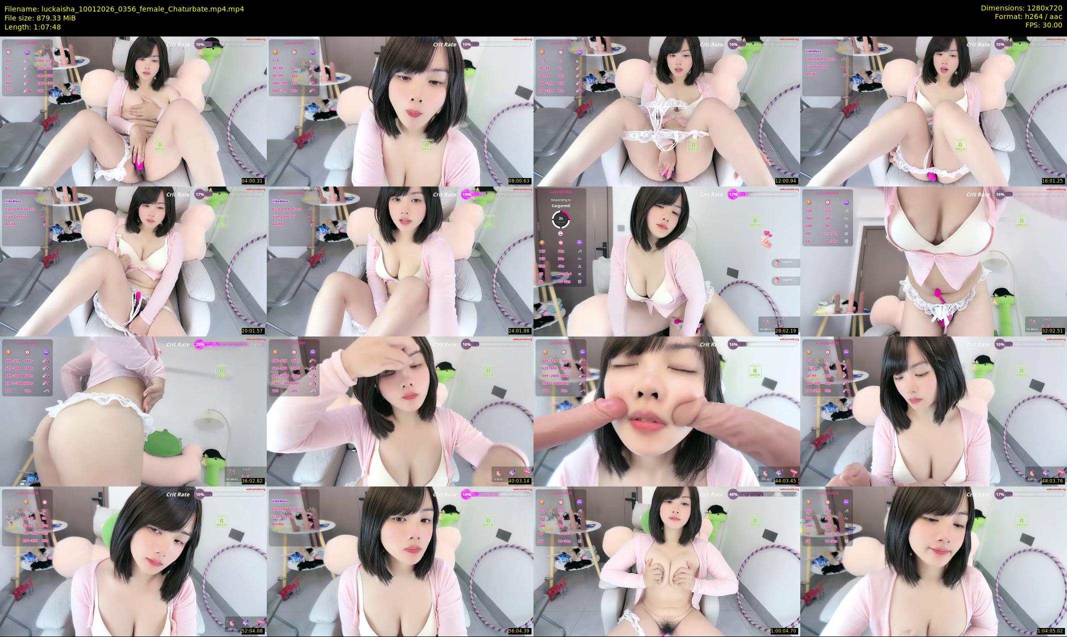 luckaisha — 68 minute Chaturbate female cam show recording, 720p, Jan 10, 2026