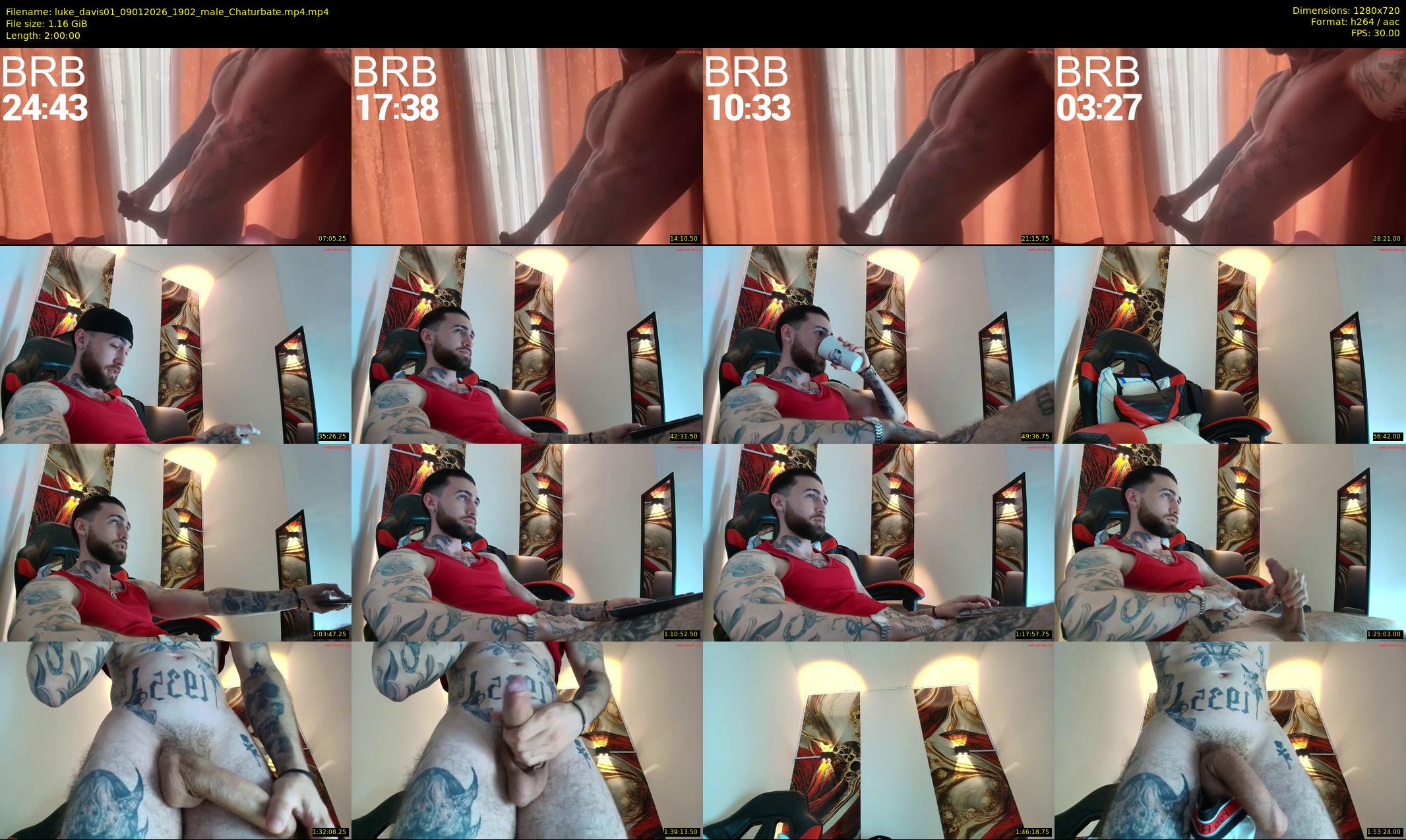 luke_davis01 — 120 minute Chaturbate male cam show recording, 720p, Jan 9, 2026