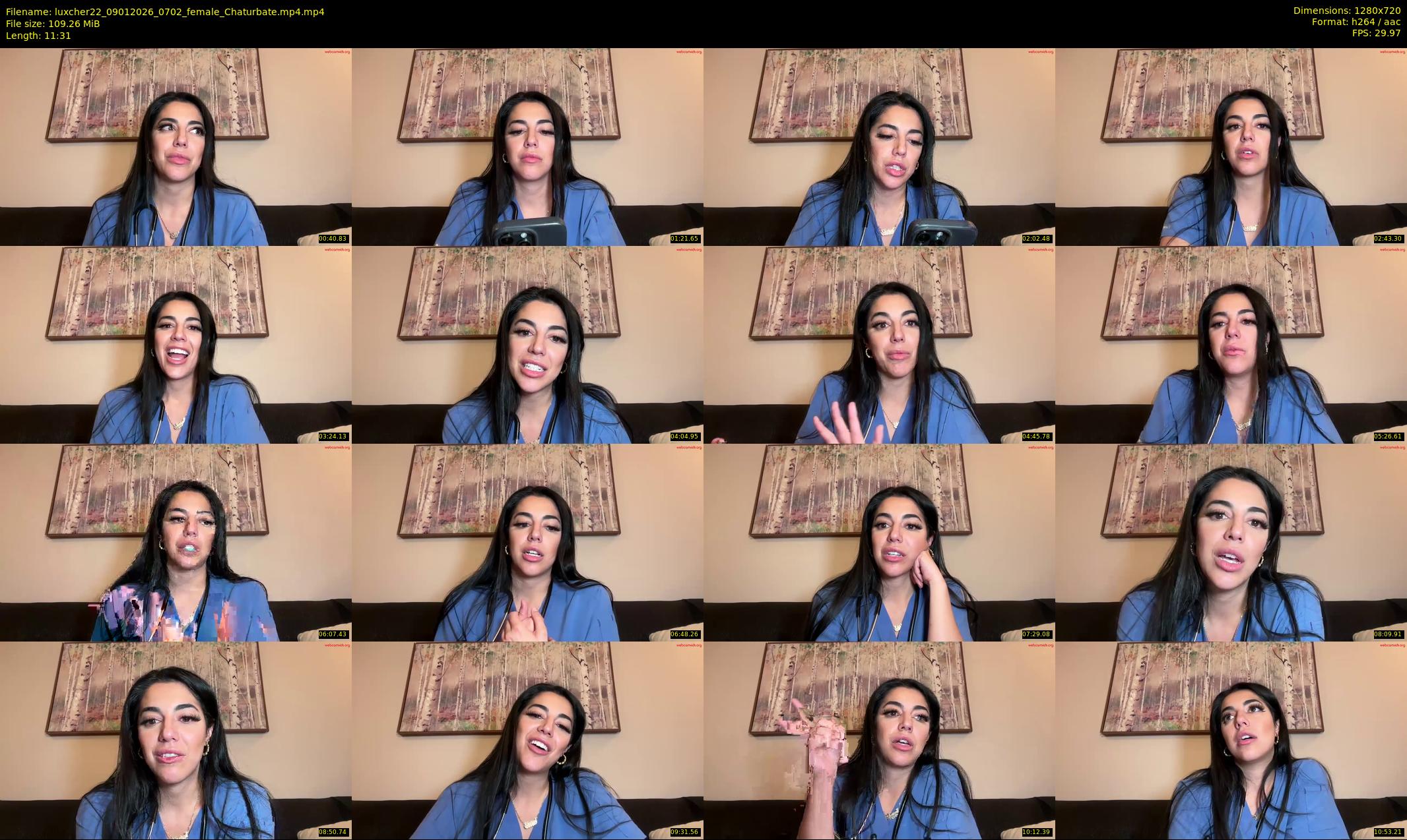 luxcher22 — 12 minute Chaturbate female cam show recording, 720p, Jan 9, 2026