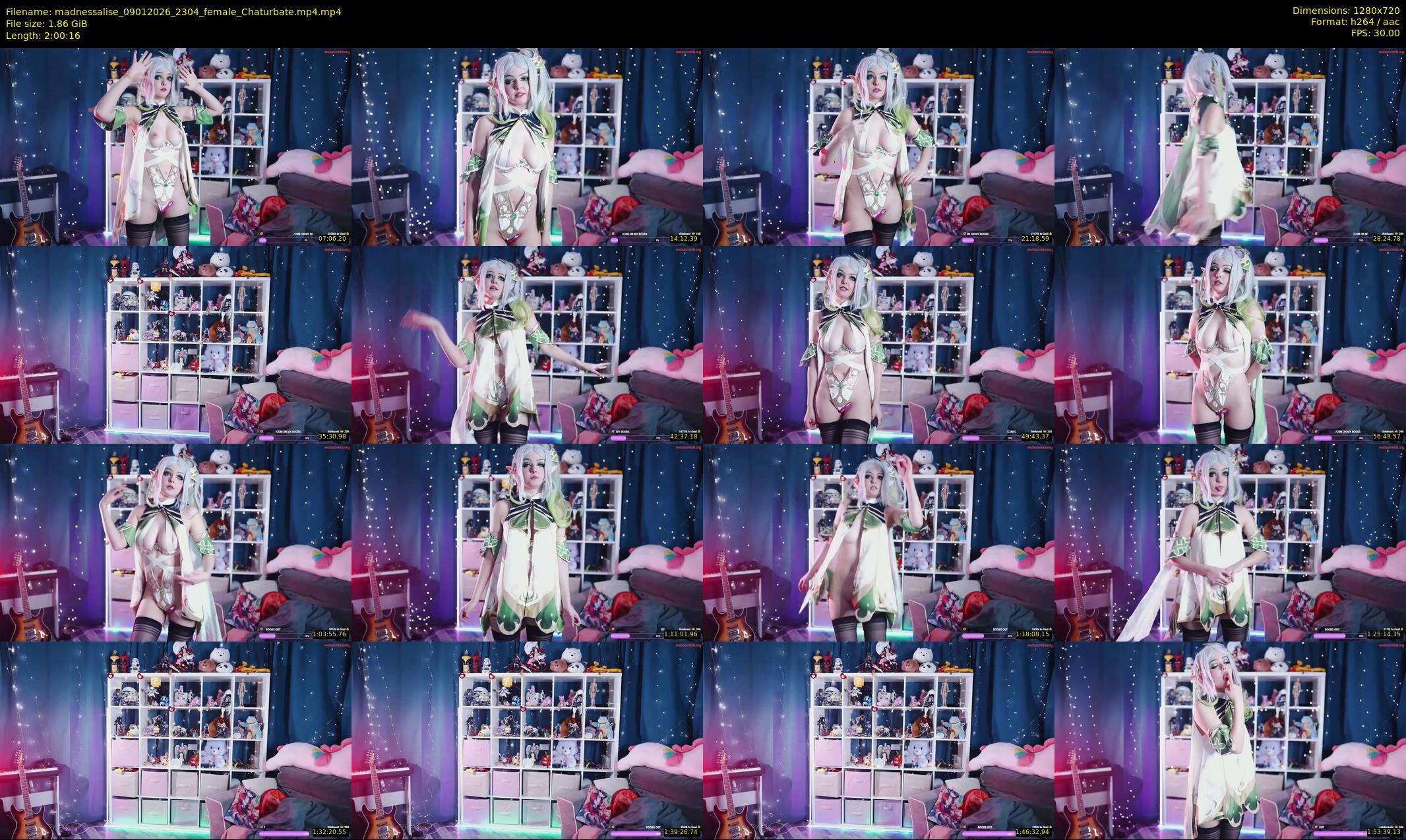 madnessalise — 121 minute Chaturbate female cam show recording, 720p, Jan 9, 2026