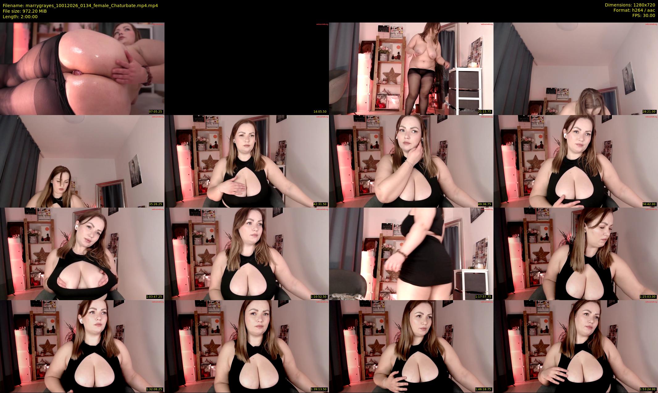 marrygrayes — 120 minute Chaturbate female cam show recording, 720p, Jan 10, 2026