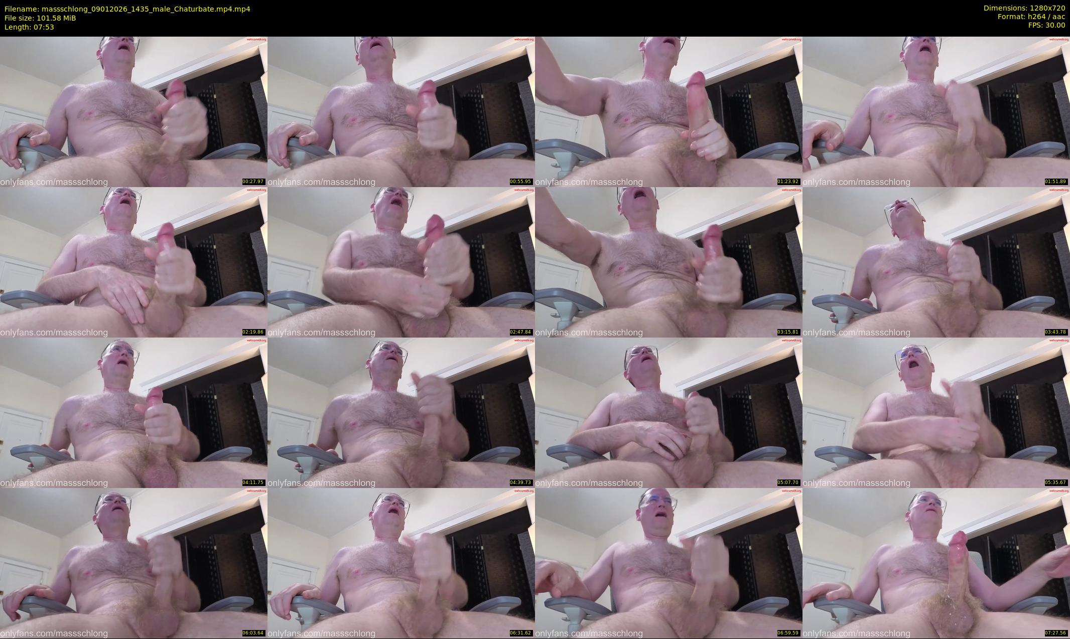 massschlong — 8 minute Chaturbate male cam show recording, 720p, Jan 9, 2026
