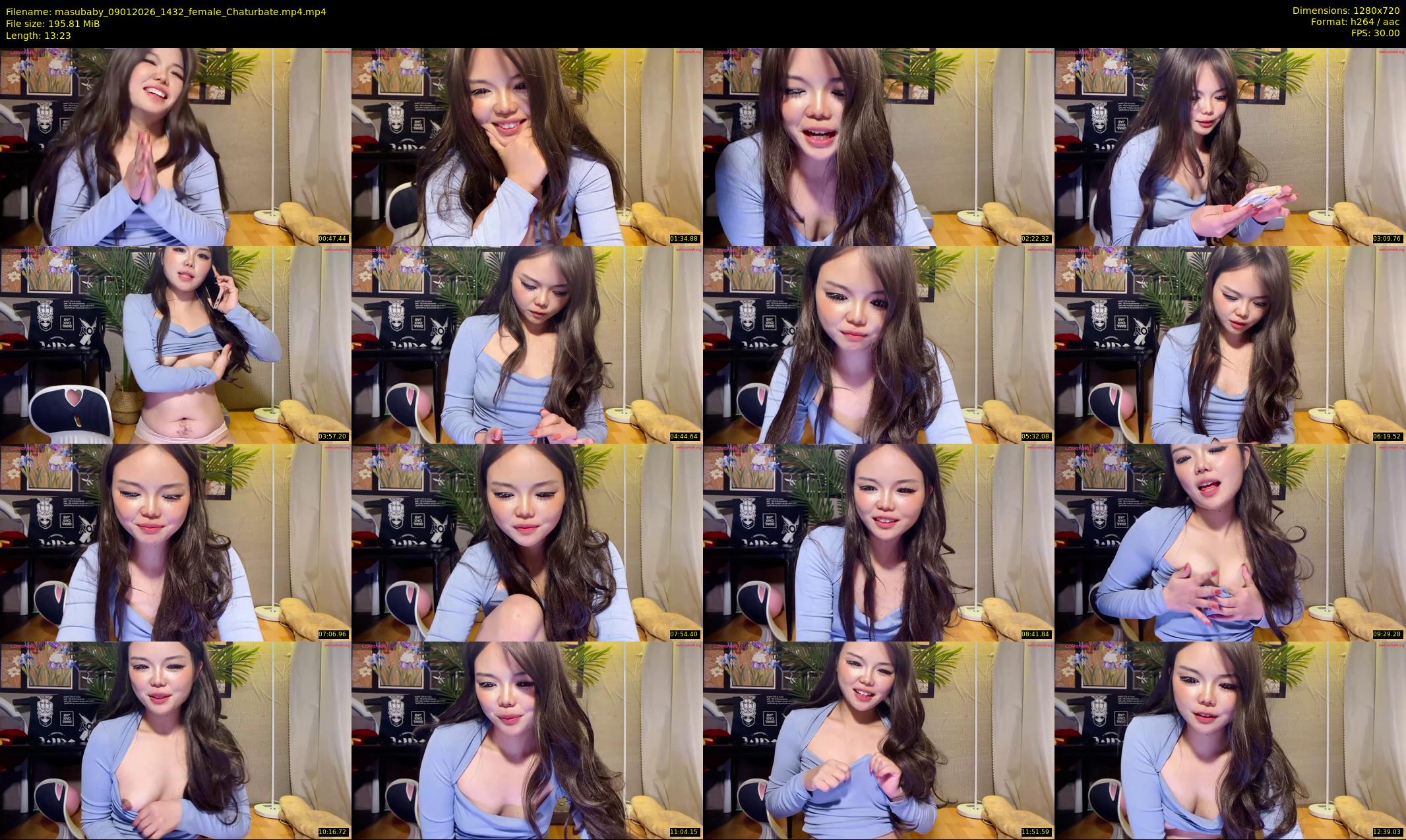 masubaby — 14 minute Chaturbate female cam show recording, 720p, Jan 9, 2026